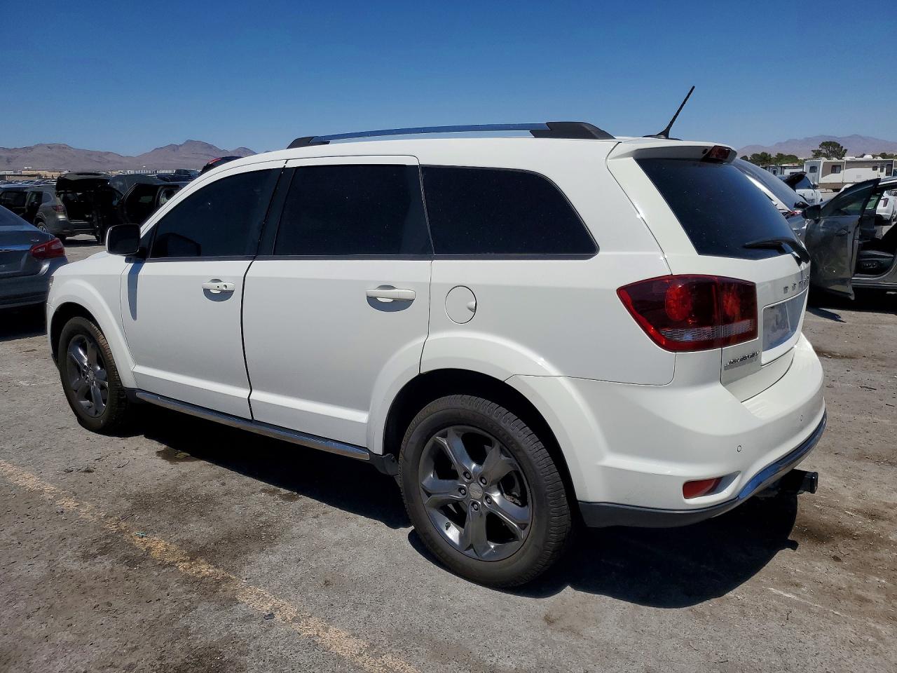 2015 Dodge Journey Crossroad White vin: 3C4PDCGB8FT737387