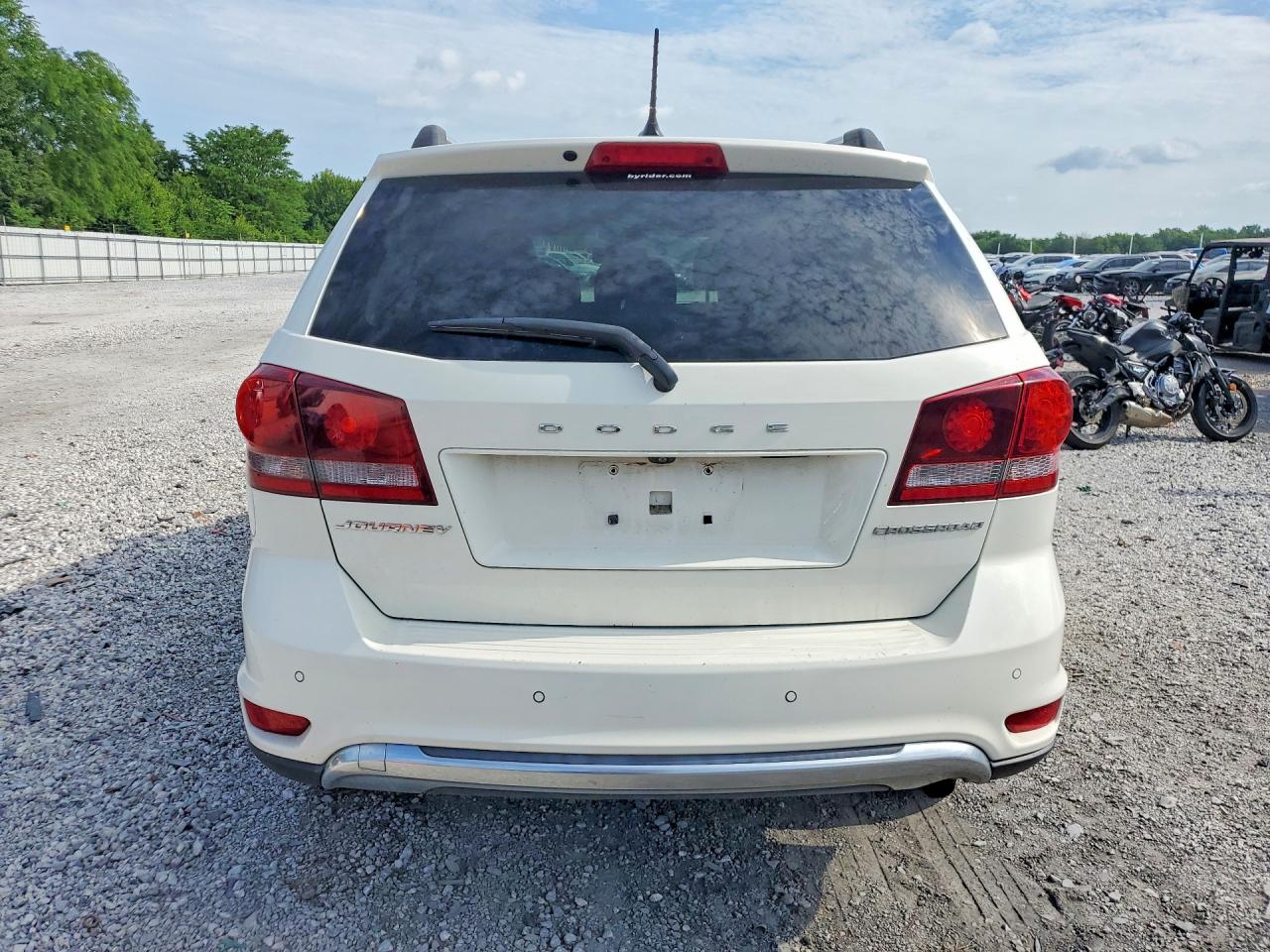 2014 Dodge Journey Crossroad White vin: 3C4PDCGB9ET277705