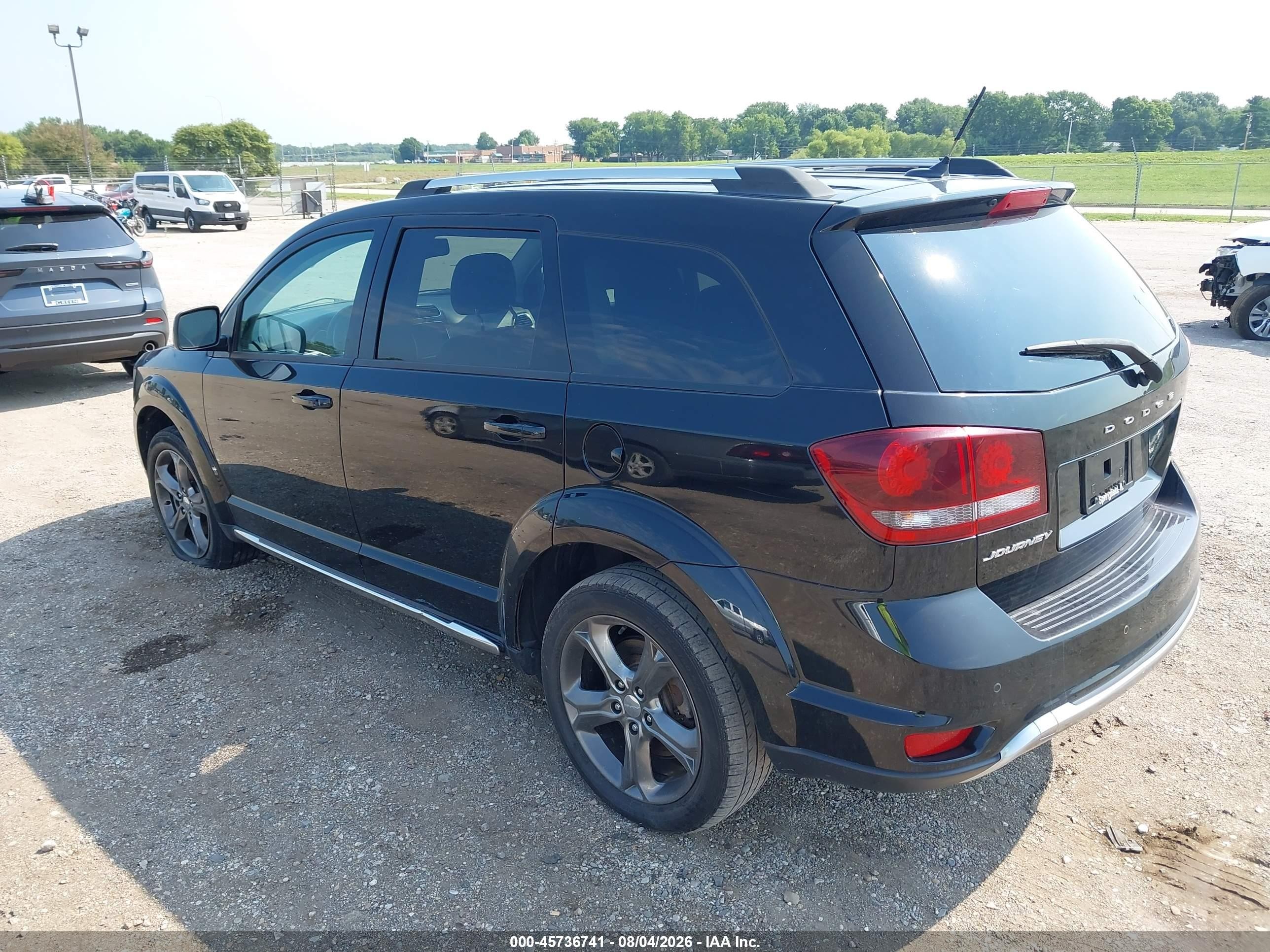 2015 Dodge Journey Crossroad Черный vin: 3C4PDCGB9FT547971