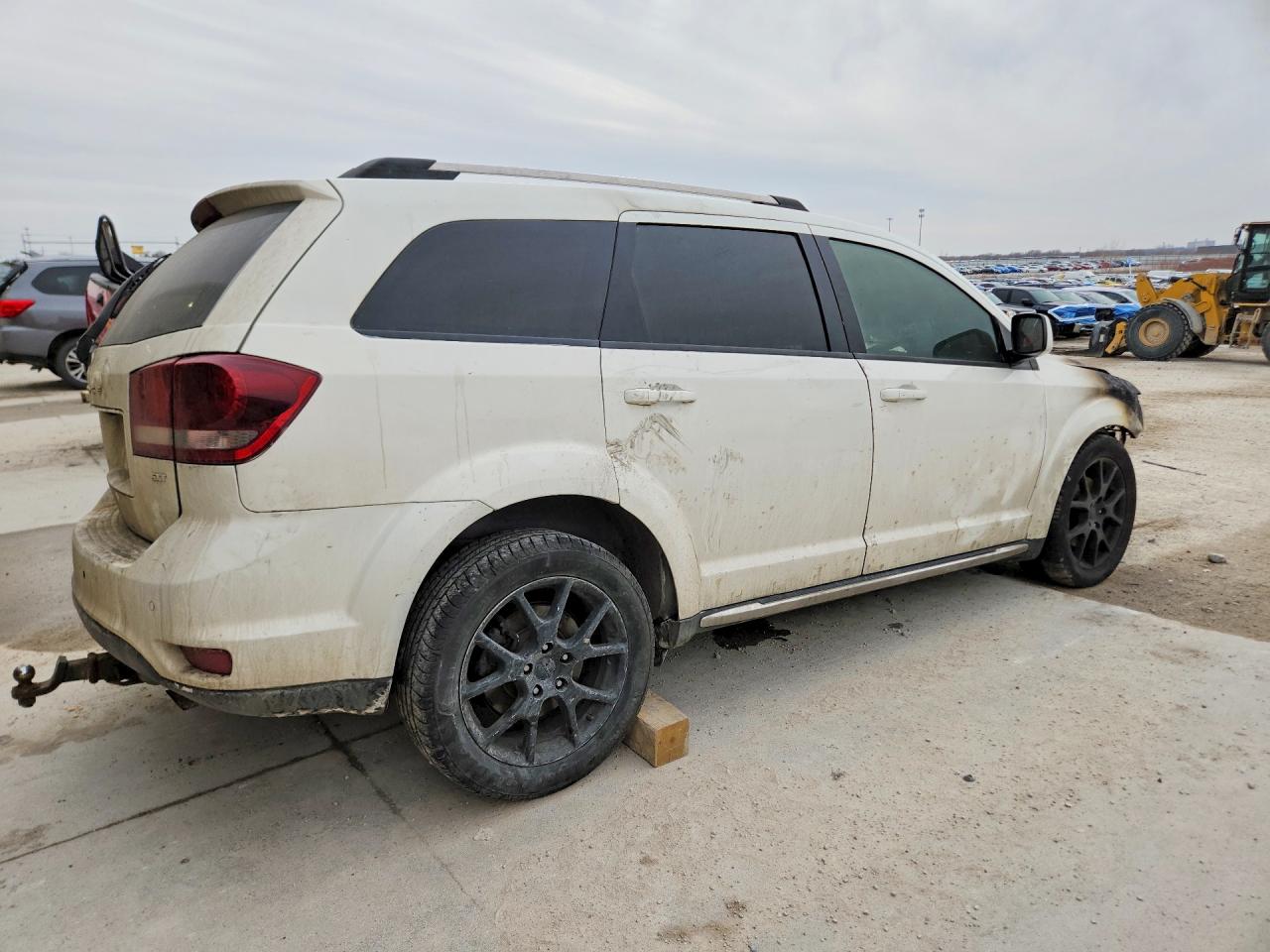 2015 Dodge Journey Crossroad White vin: 3C4PDCGB9FT564883