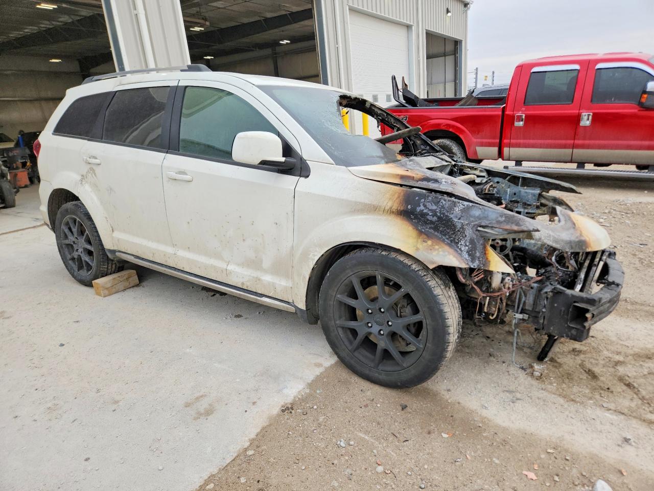 2015 Dodge Journey Crossroad White vin: 3C4PDCGB9FT564883