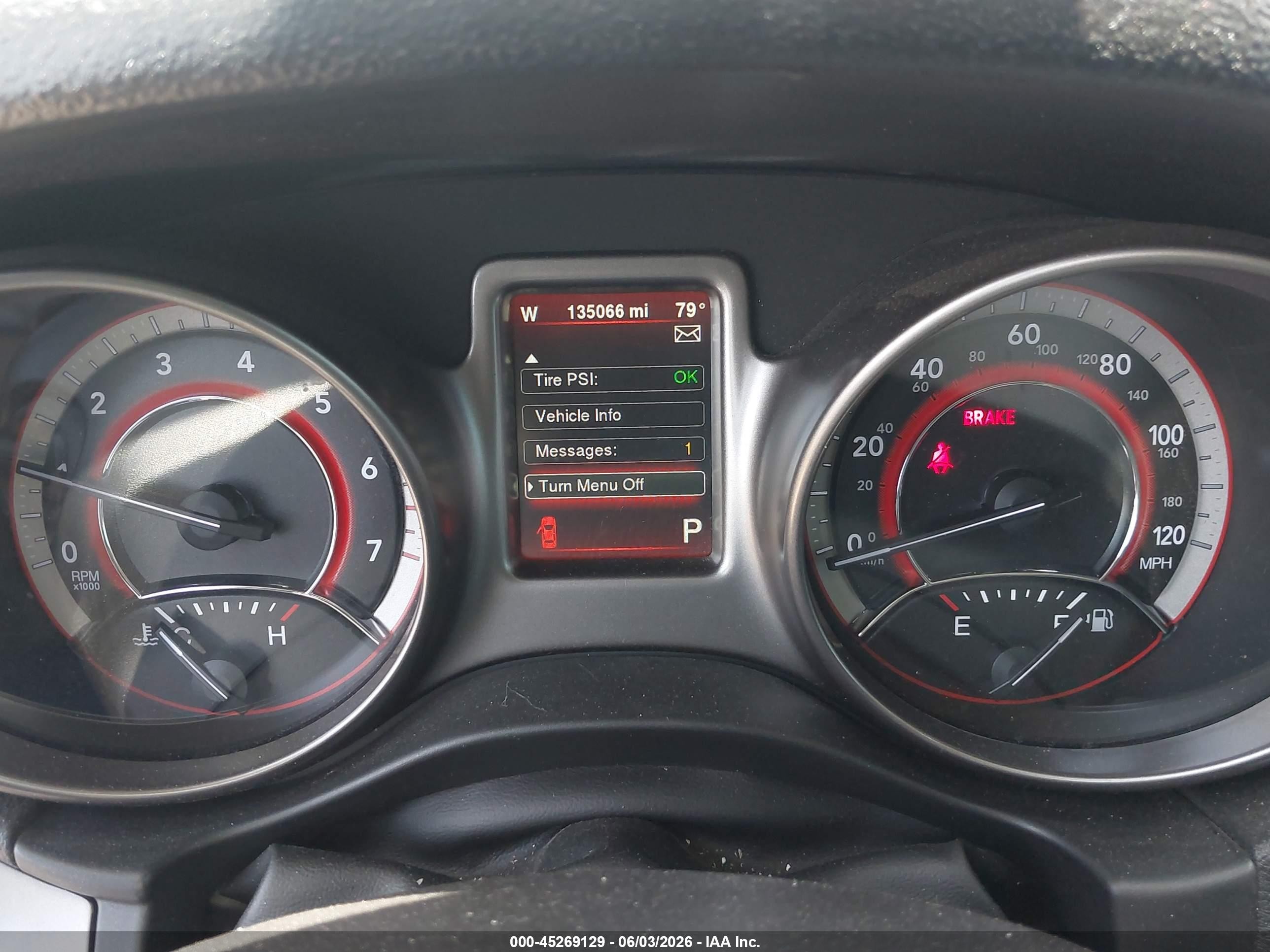 2015 Dodge Journey Crossroad White vin: 3C4PDCGB9FT584454