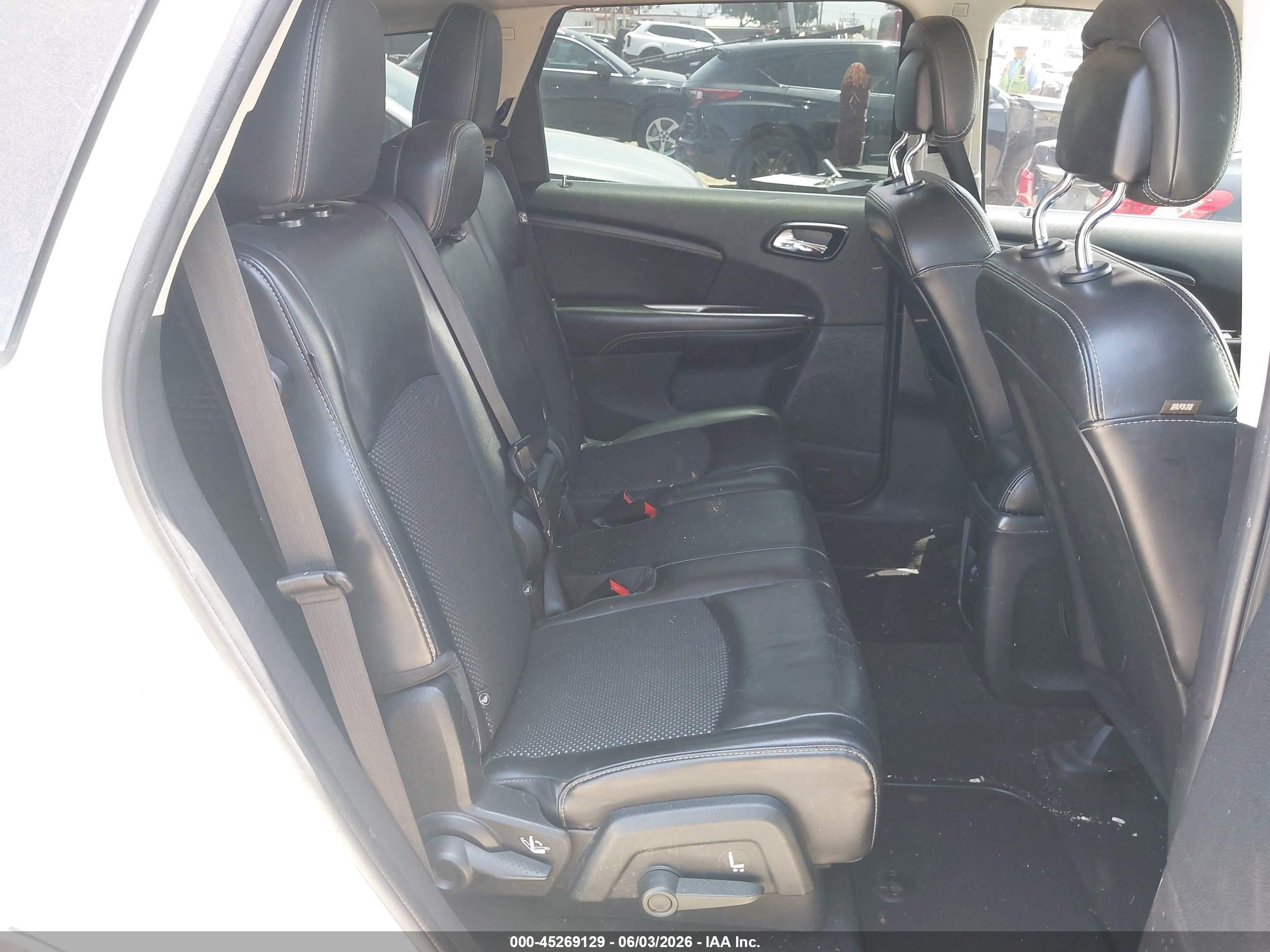 2015 Dodge Journey Crossroad White vin: 3C4PDCGB9FT584454