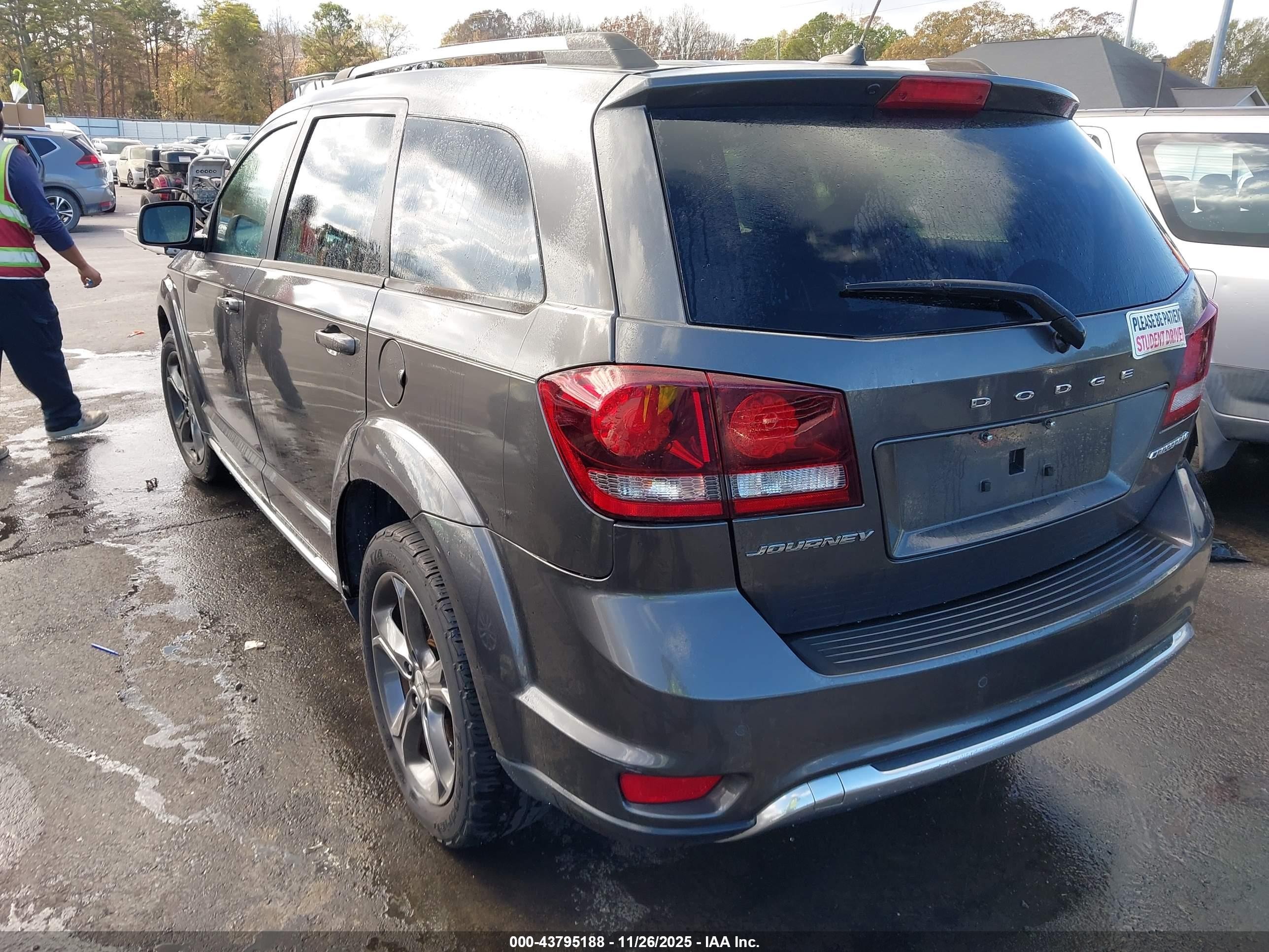 2015 Dodge Journey Crossroad Серый vin: 3C4PDCGB9FT654437