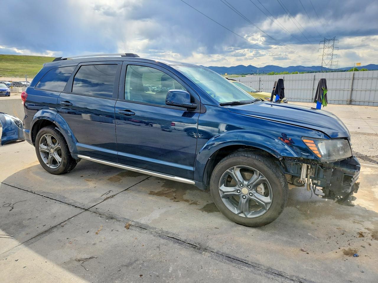 2015 Dodge Journey Crossroad Blue vin: 3C4PDCGB9FT727998
