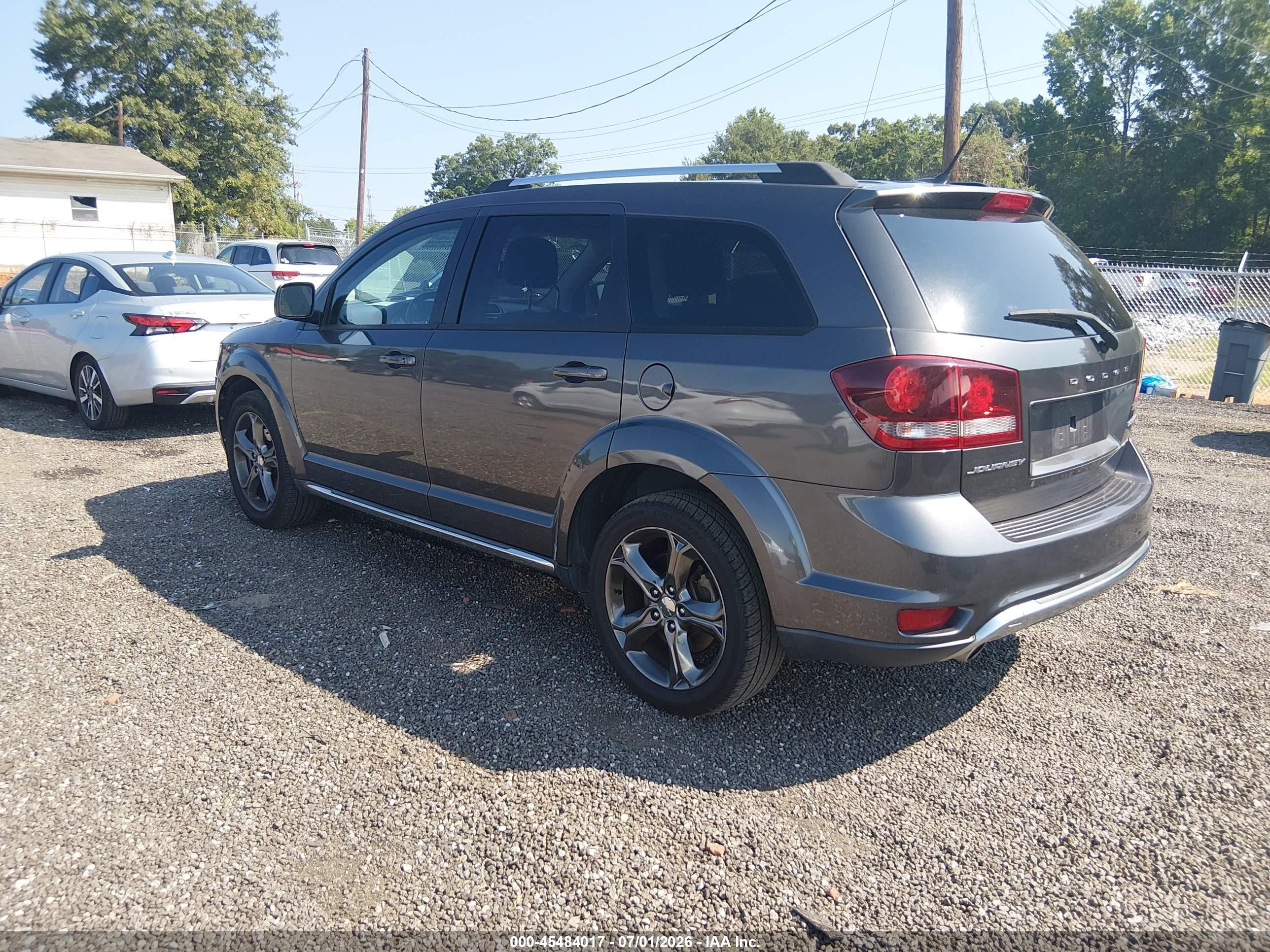2015 Dodge Journey Crossroad Gray vin: 3C4PDCGG1FT630726