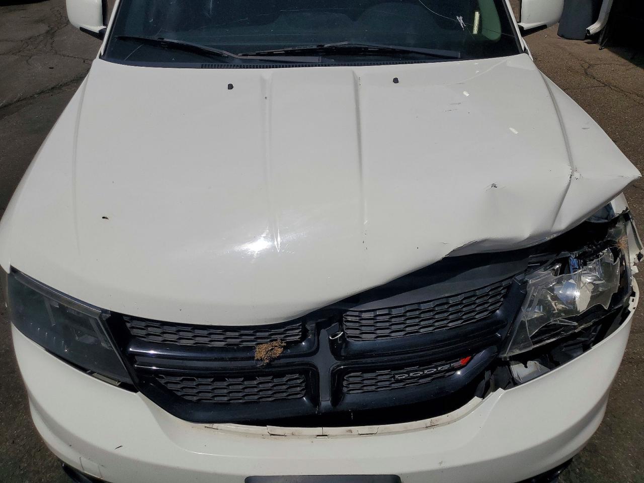 2015 Dodge Journey Crossroad White vin: 3C4PDCGG1FT645419