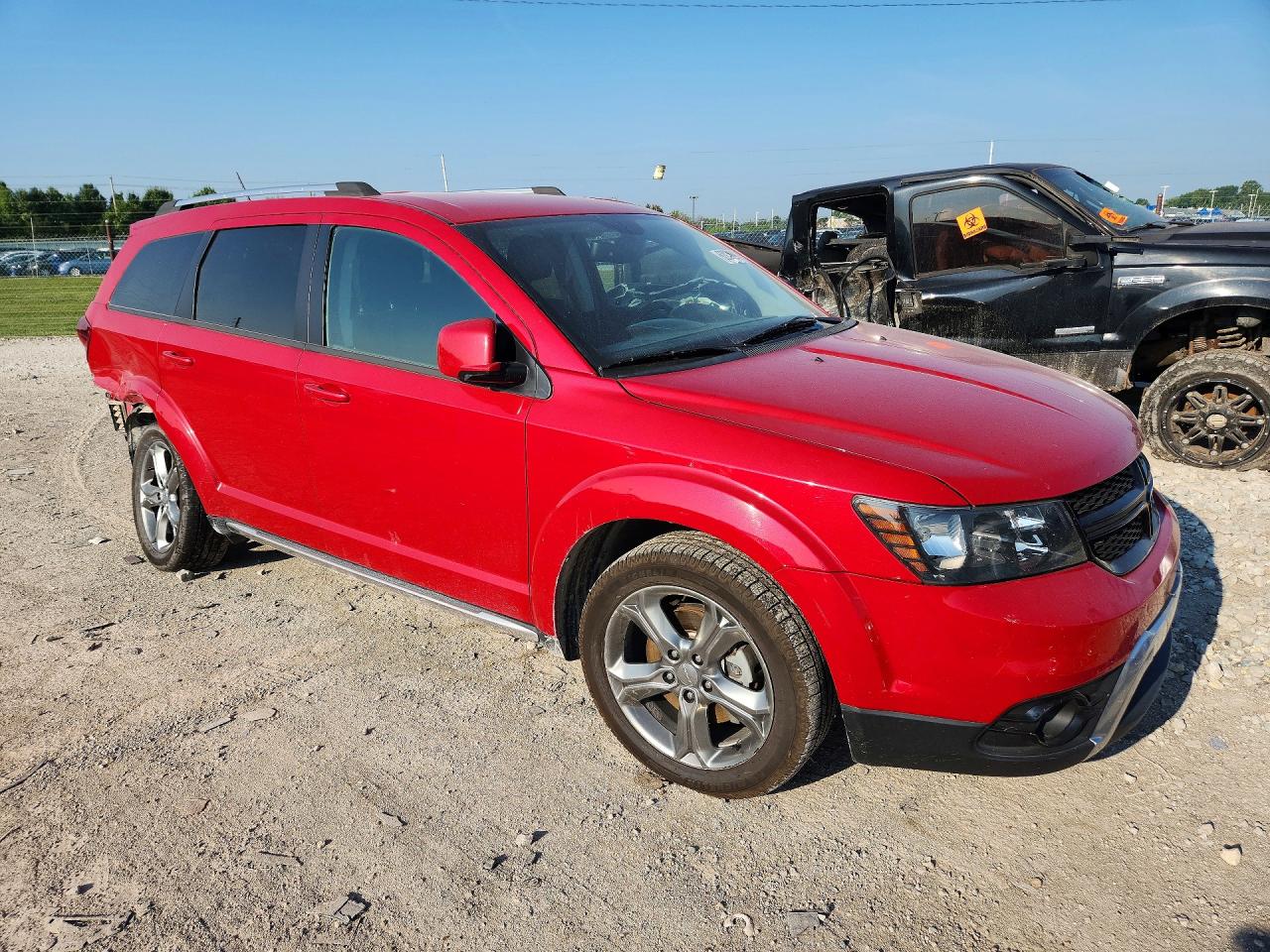 2017 Dodge Journey Crossroad Red vin: 3C4PDCGG1HT705976
