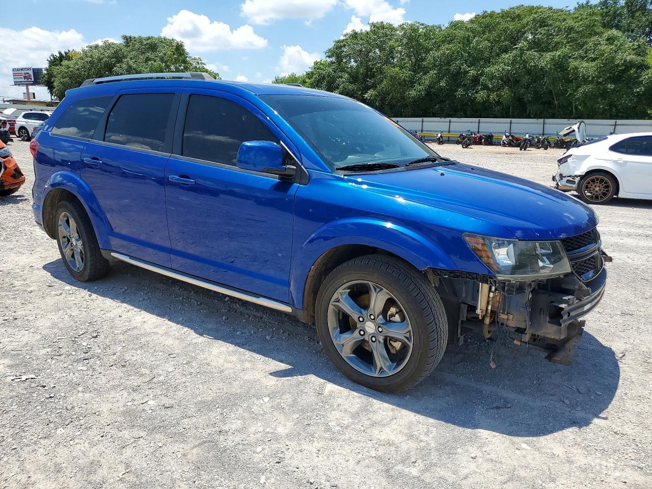 2015 Dodge Journey Crossroad Синий vin: 3C4PDCGG2FT595887