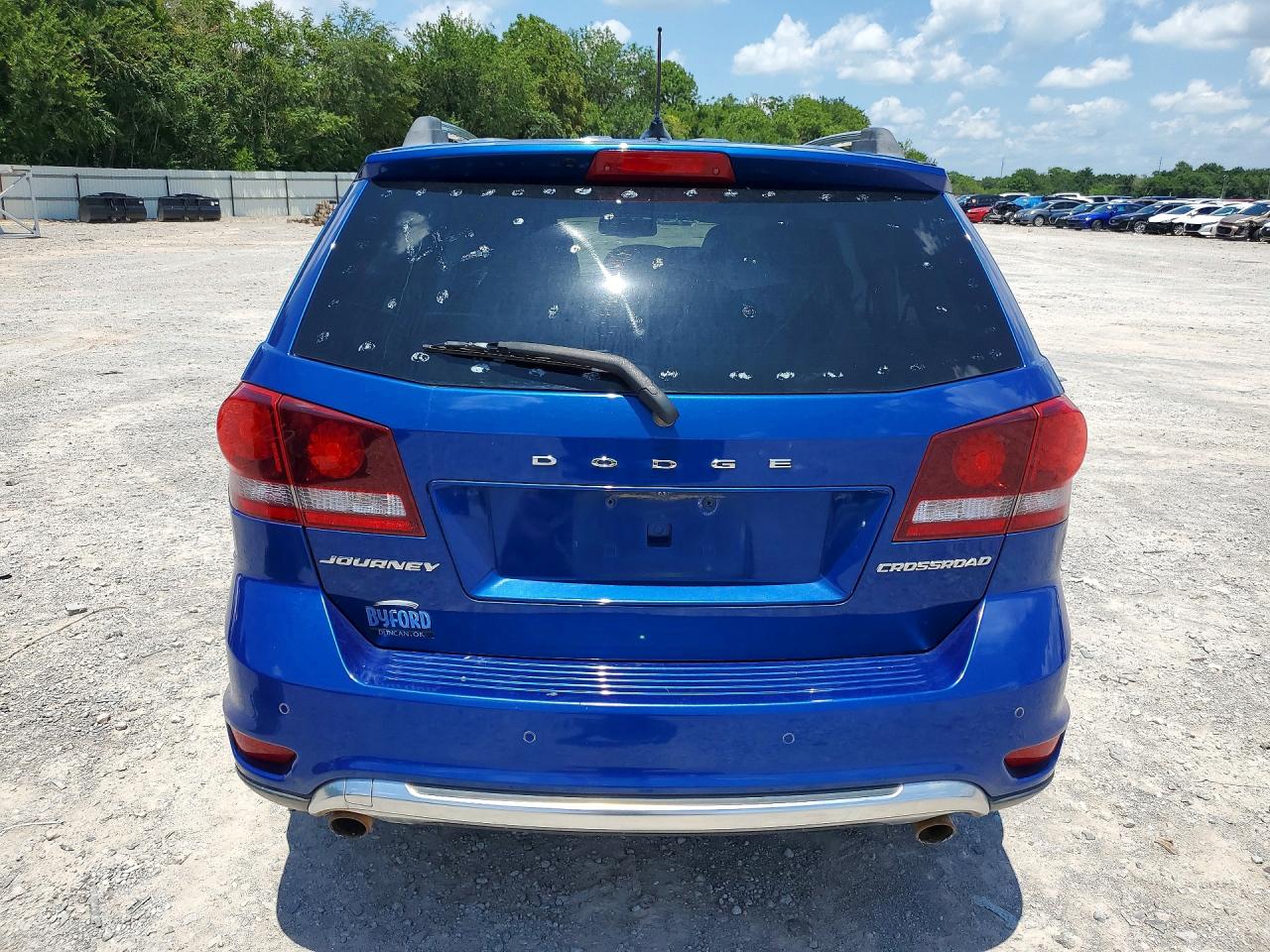 2015 Dodge Journey Crossroad Синий vin: 3C4PDCGG2FT595887