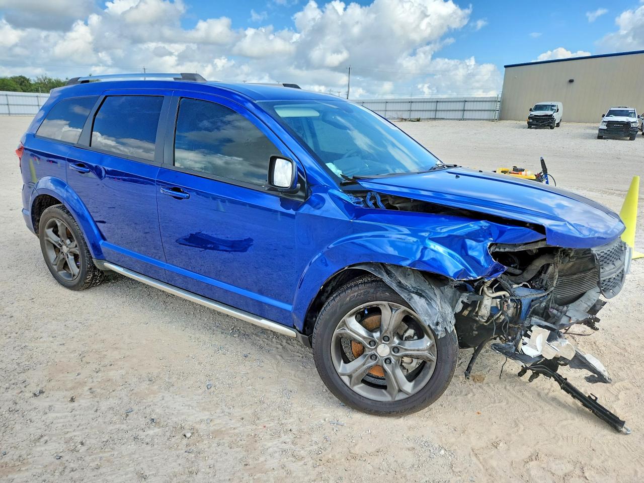 2015 Dodge Journey Crossroad Blue vin: 3C4PDCGG2FT605396