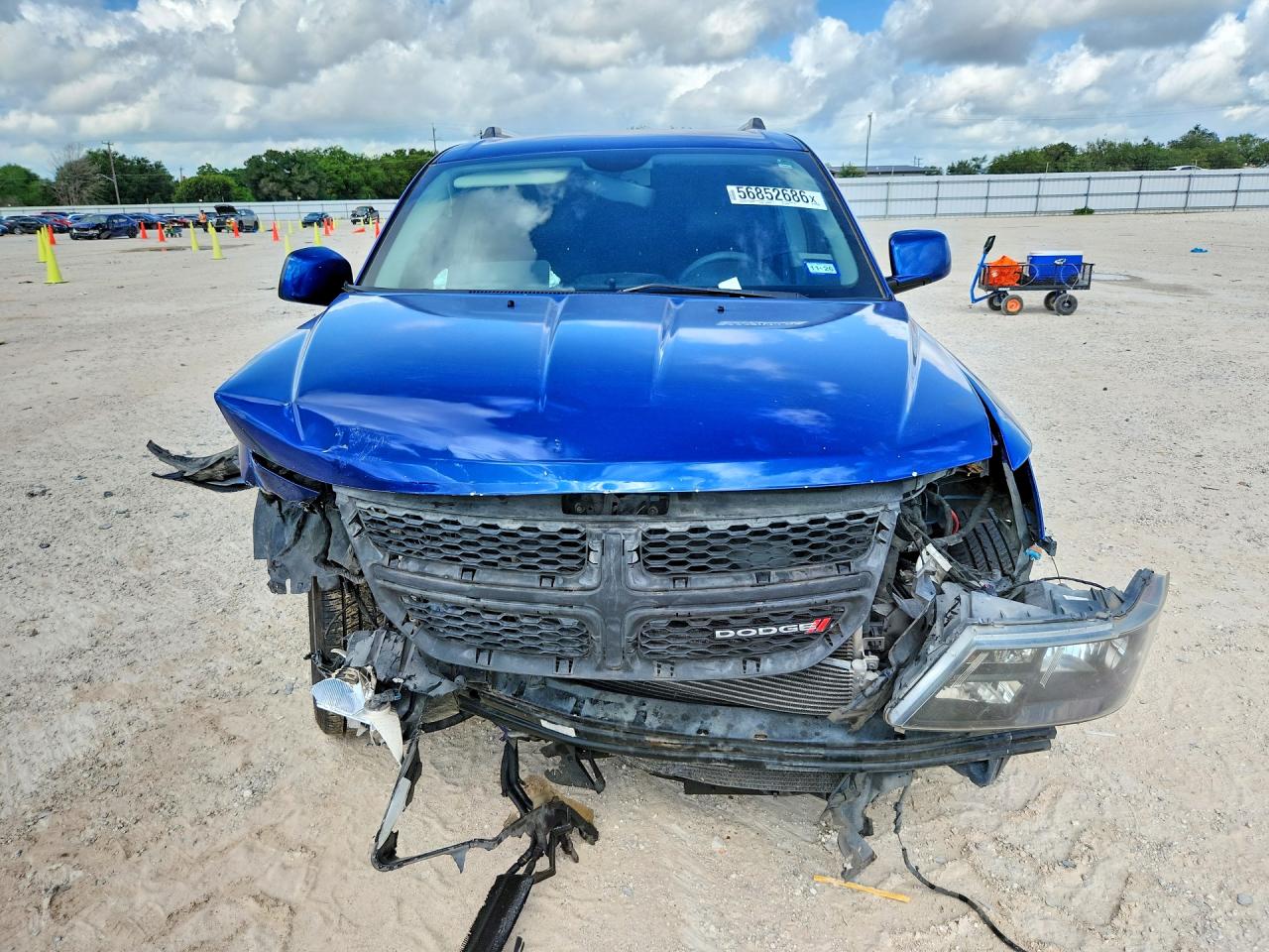 2015 Dodge Journey Crossroad Blue vin: 3C4PDCGG2FT605396