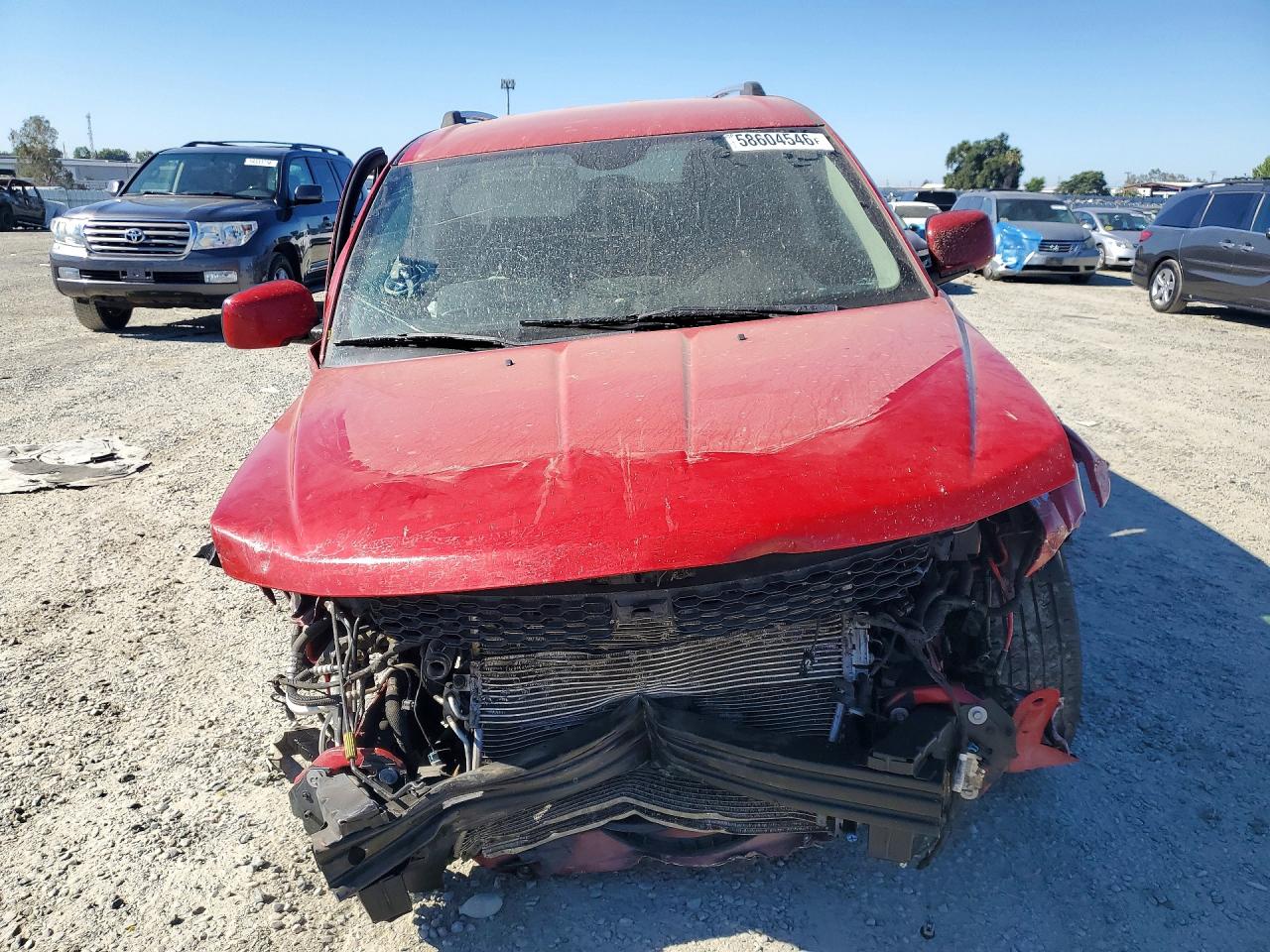 2017 Dodge Journey Crossroad Red vin: 3C4PDCGG2HT522814