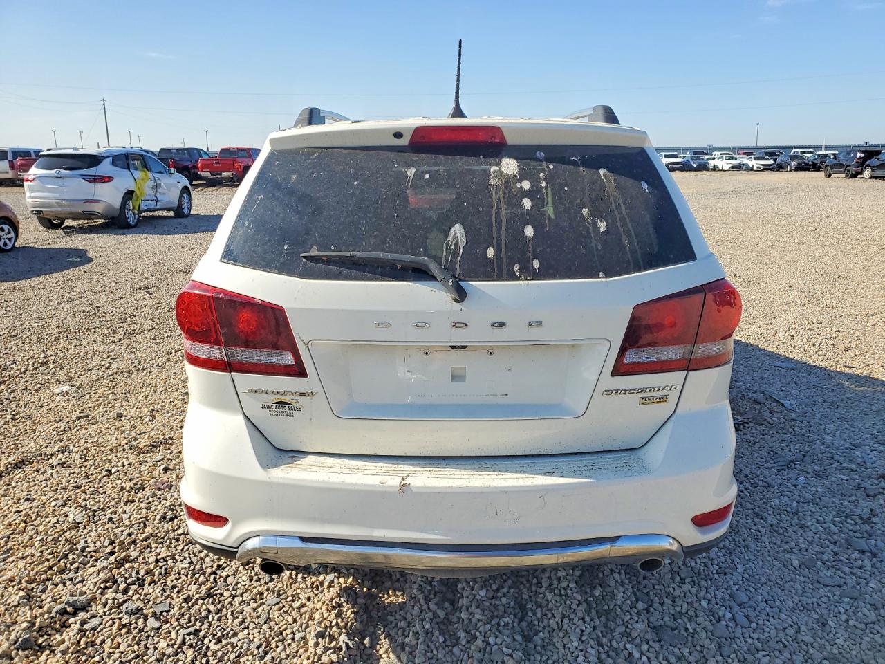 2018 Dodge Journey Crossroad White vin: 3C4PDCGG2JT517215