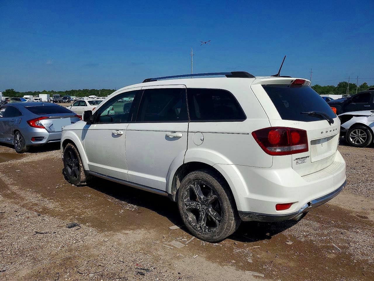 2019 Dodge Journey Crossroad White vin: 3C4PDCGG2KT686684
