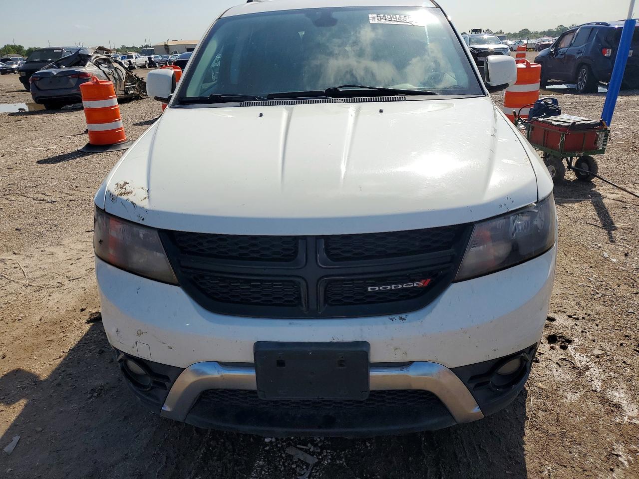 2019 Dodge Journey Crossroad White vin: 3C4PDCGG2KT686684