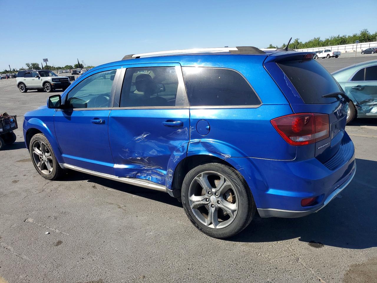 2015 Dodge Journey Crossroad Blue vin: 3C4PDCGG3FT518154
