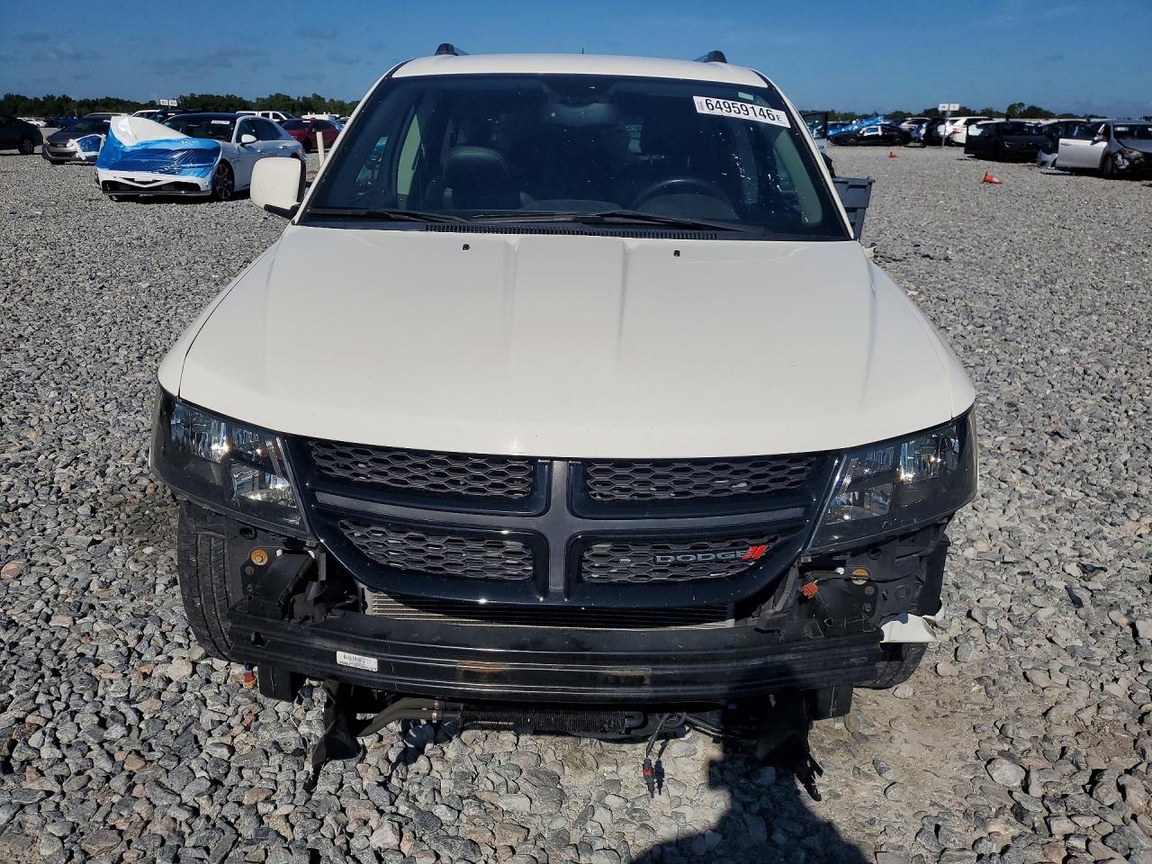 2015 Dodge Journey Crossroad White vin: 3C4PDCGG3FT578256