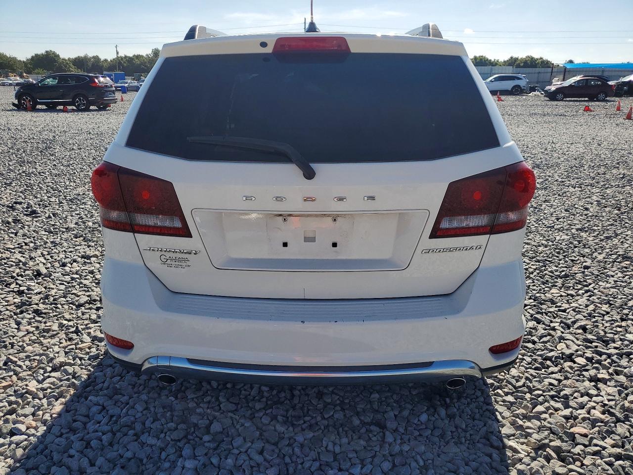 2015 Dodge Journey Crossroad White vin: 3C4PDCGG3FT578256