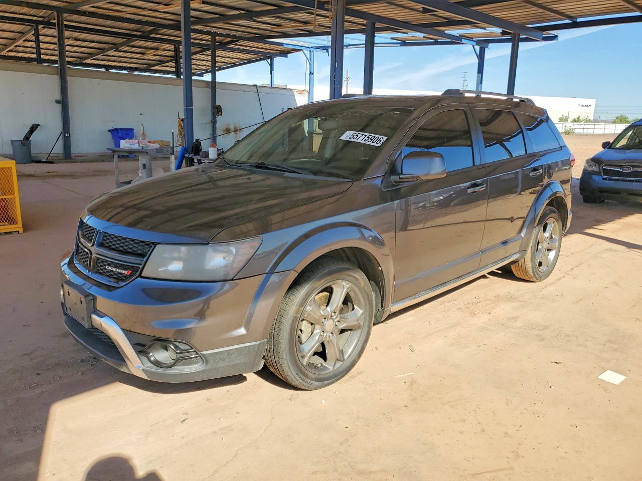 2015 Dodge Journey Crossroad Gray vin: 3C4PDCGG3FT698493