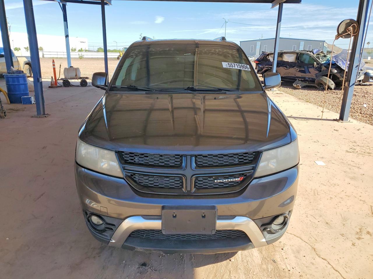 2015 Dodge Journey Crossroad Gray vin: 3C4PDCGG3FT698493