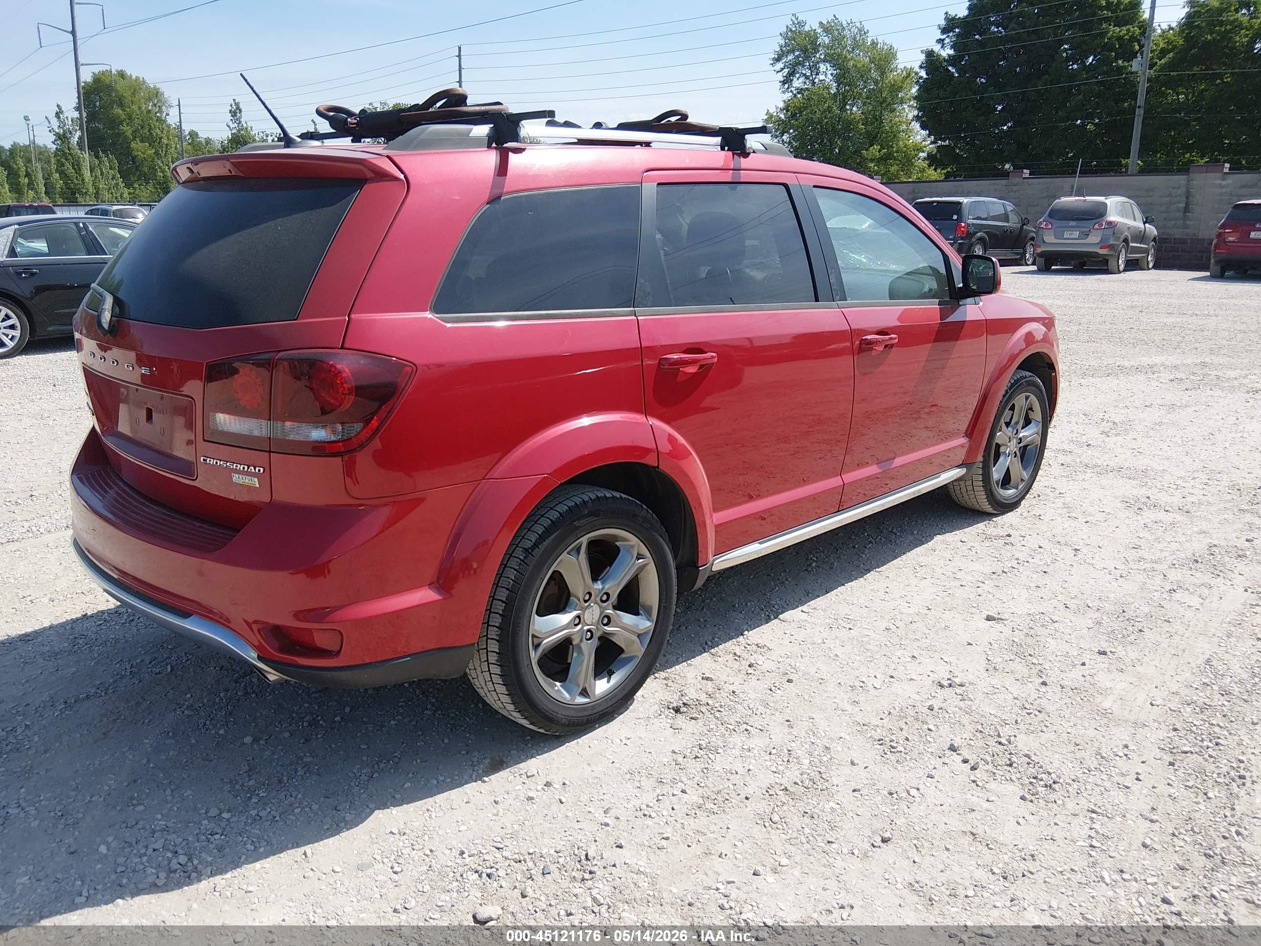 2017 Dodge Journey Crossroad Plus Red vin: 3C4PDCGG3HT536012