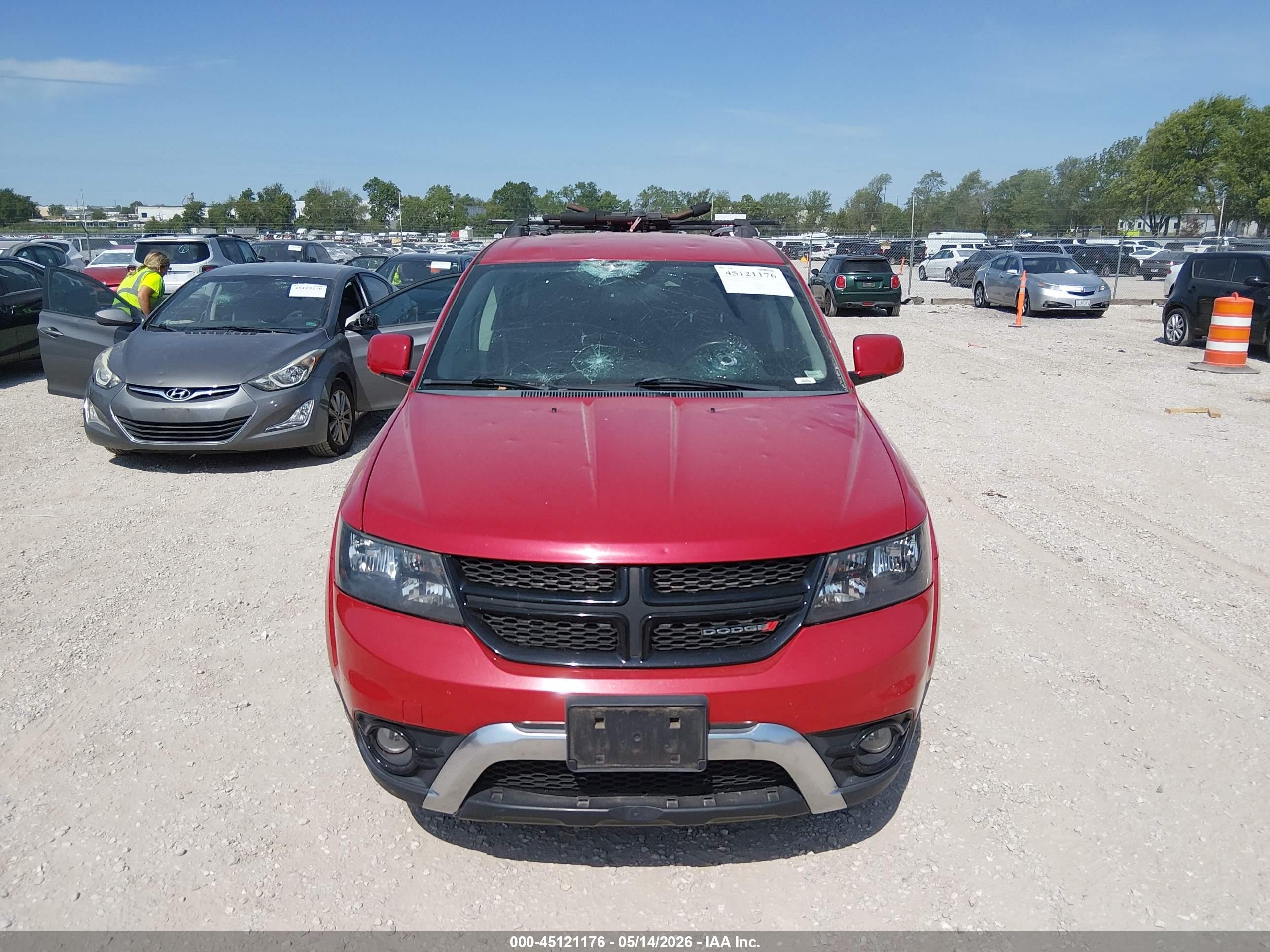2017 Dodge Journey Crossroad Plus Red vin: 3C4PDCGG3HT536012