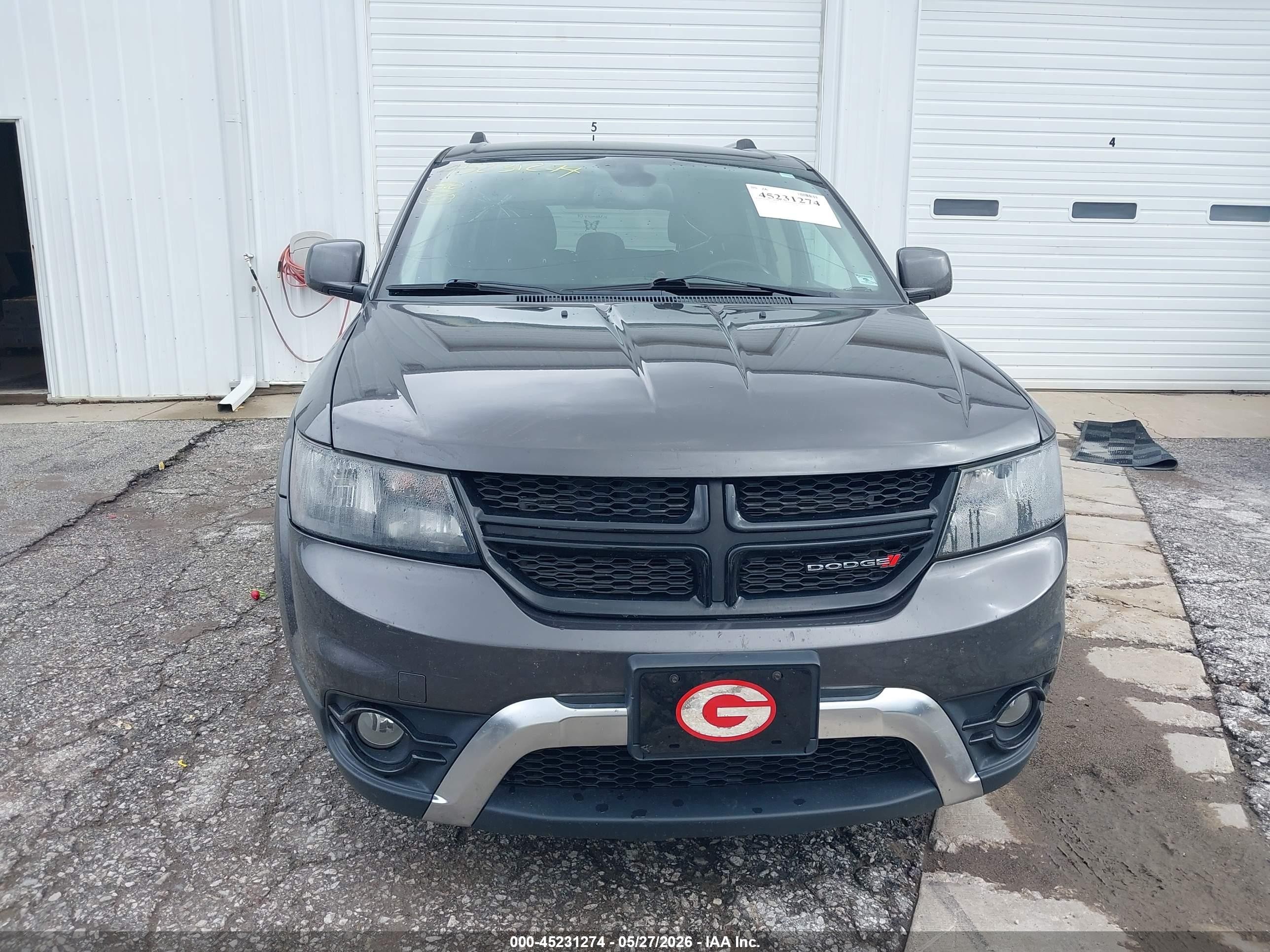 2019 Dodge Journey Crossroad Gray vin: 3C4PDCGG3KT778533