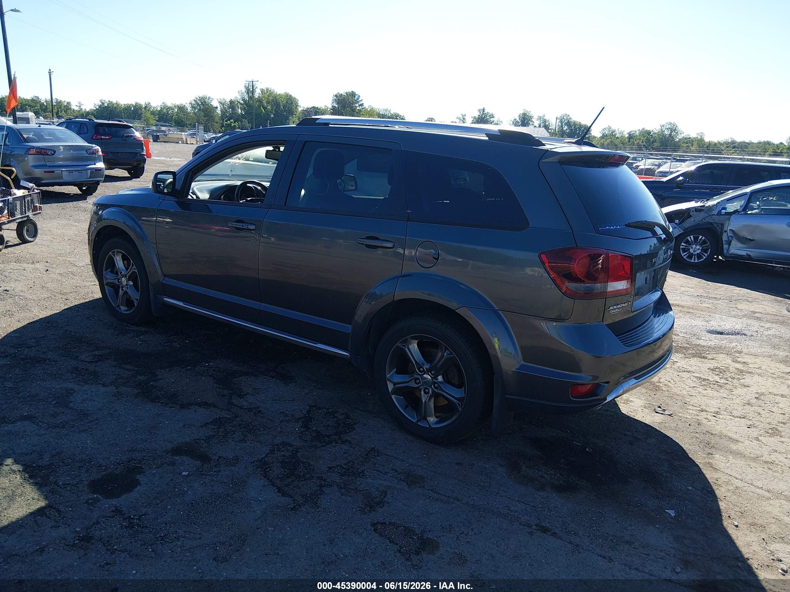 2015 Dodge Journey Crossroad Gray vin: 3C4PDCGG5FT573981