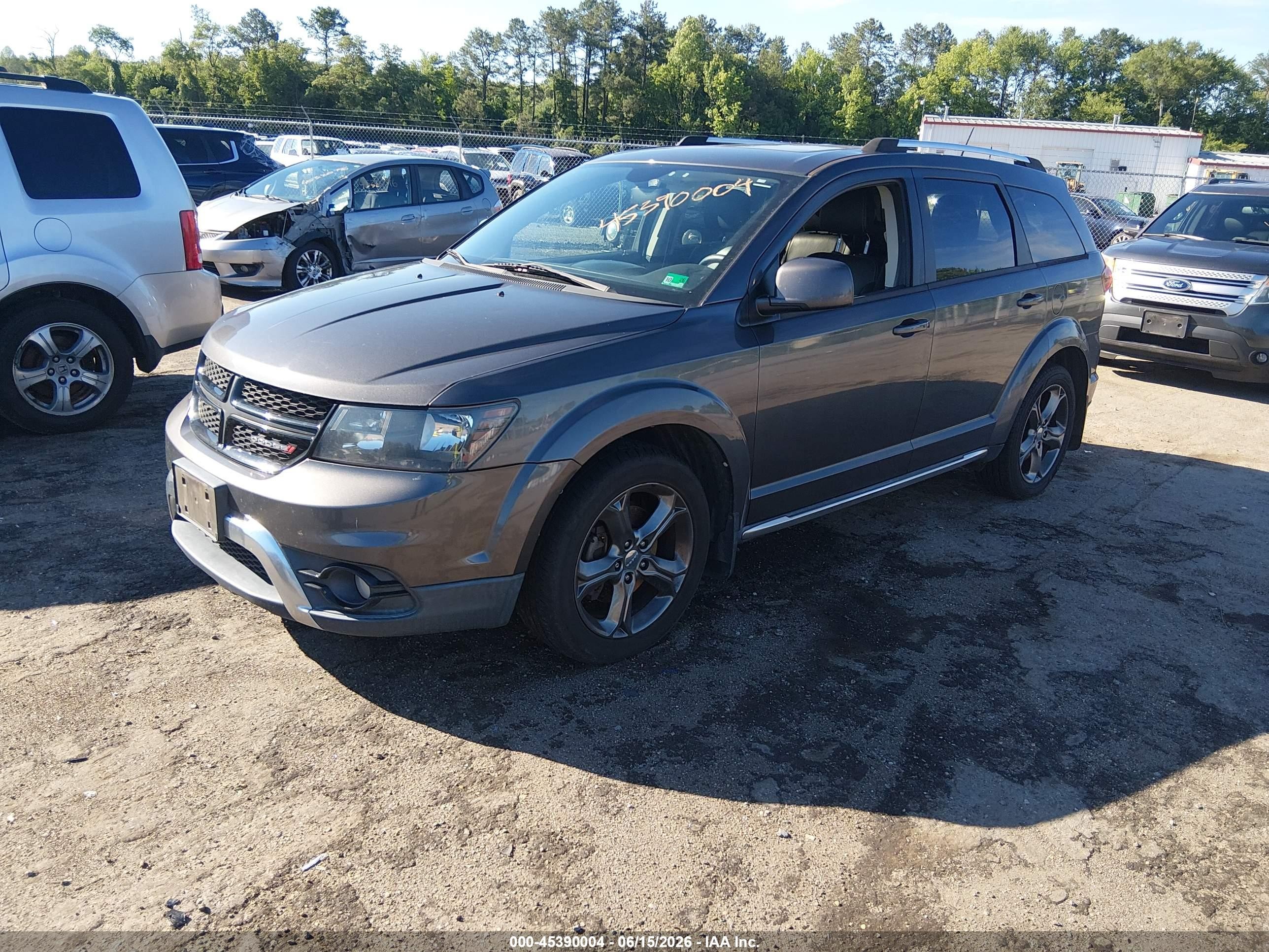 2015 Dodge Journey Crossroad Gray vin: 3C4PDCGG5FT573981