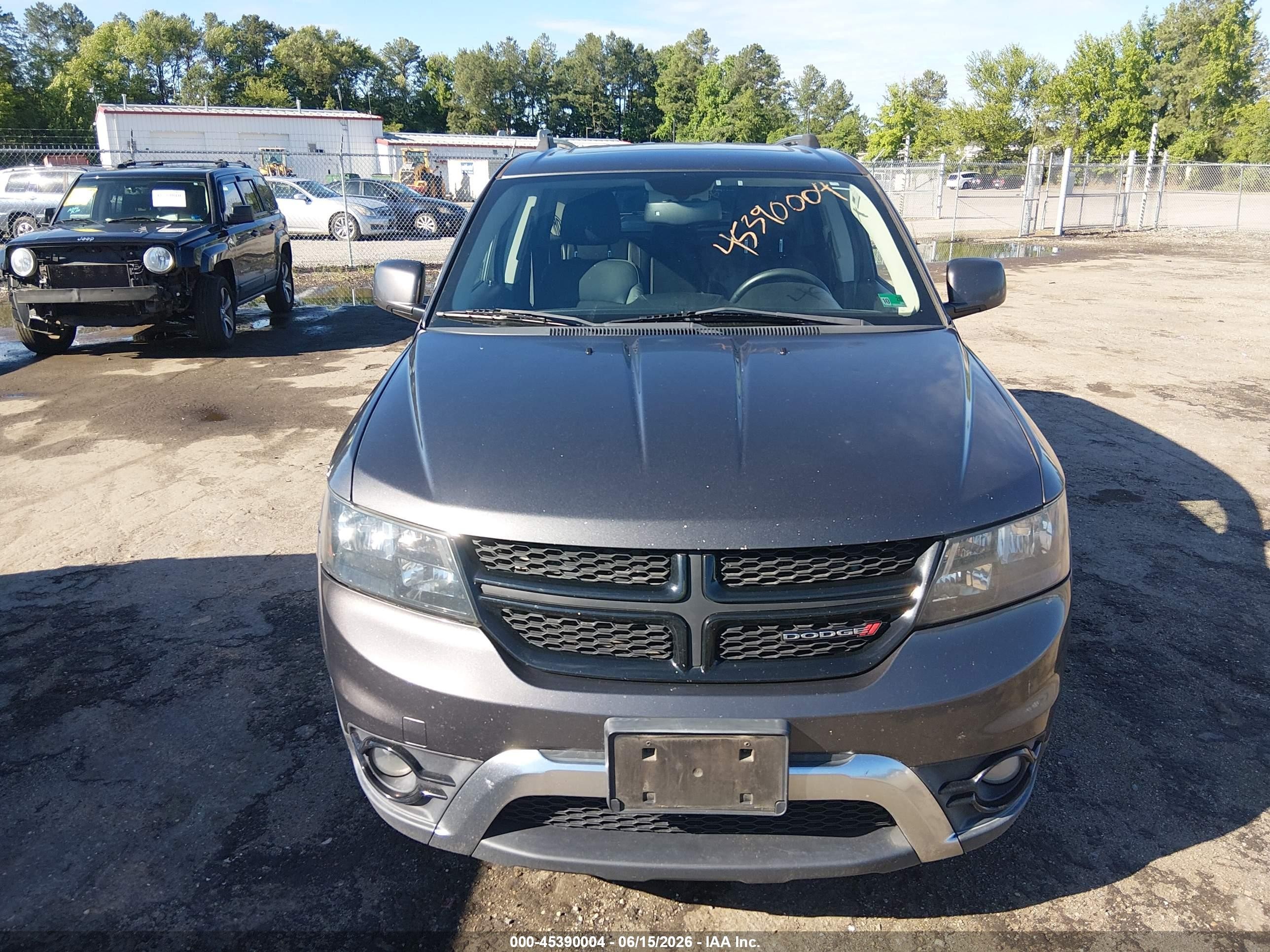 2015 Dodge Journey Crossroad Gray vin: 3C4PDCGG5FT573981