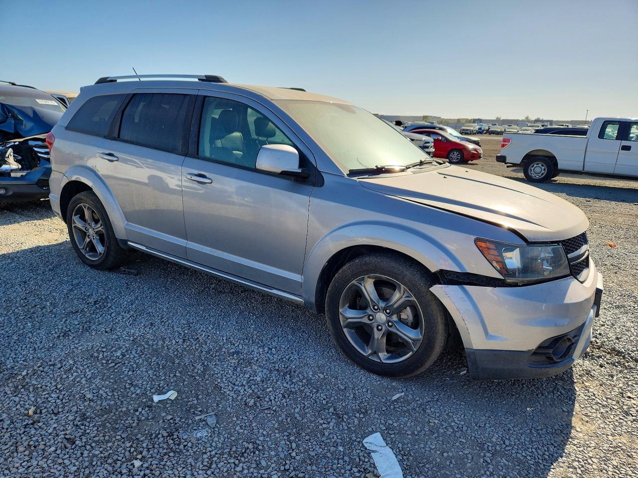 2015 Dodge Journey Crossroad Серебряный vin: 3C4PDCGG5FT641468