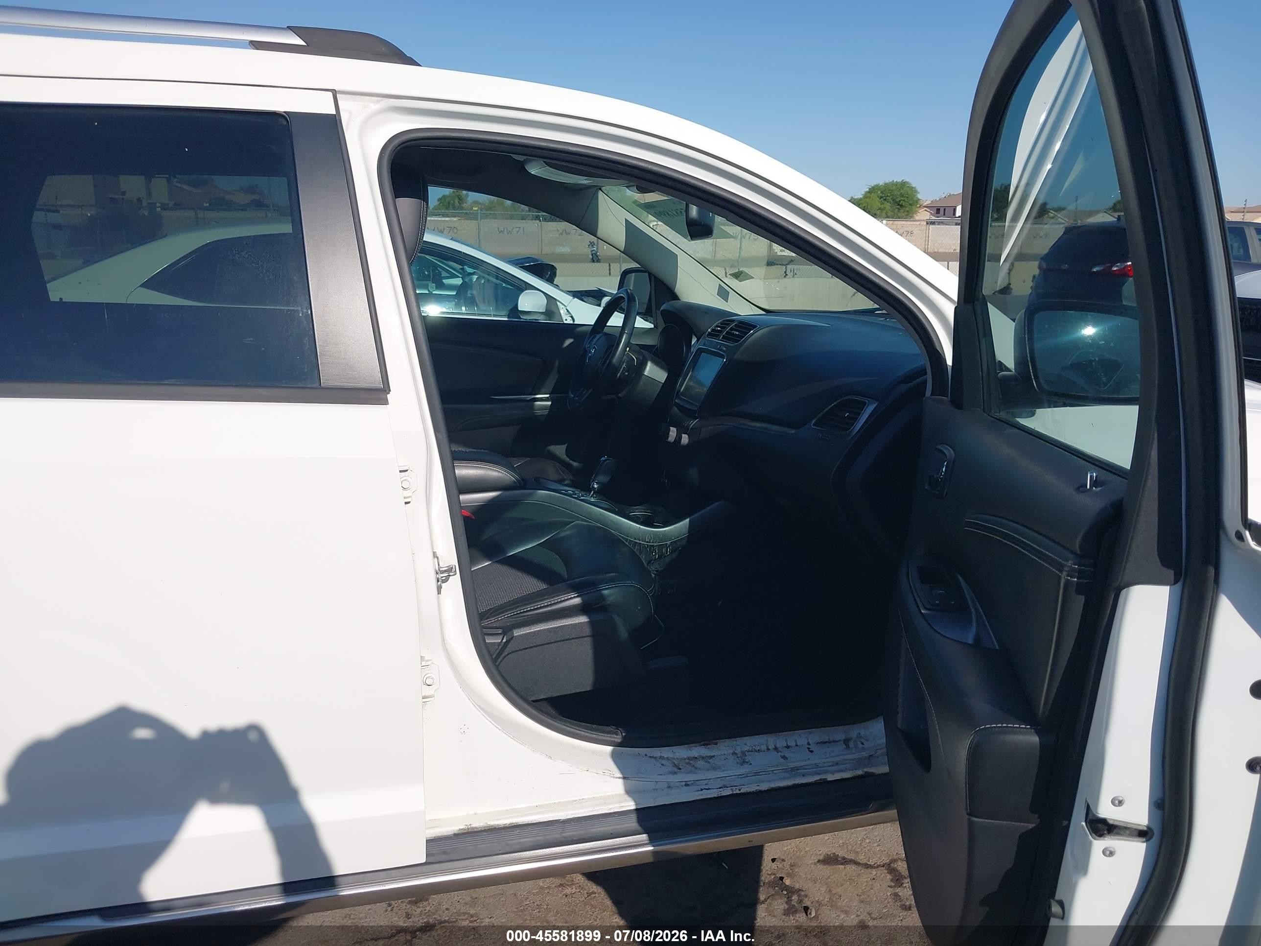 2015 Dodge Journey Crossroad White vin: 3C4PDCGG5FT725077