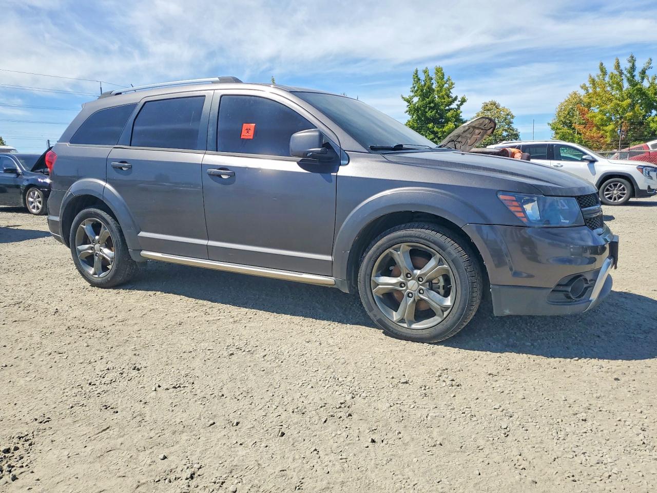 2014 Dodge Journey Crossroad Gray vin: 3C4PDCGG6ET292061