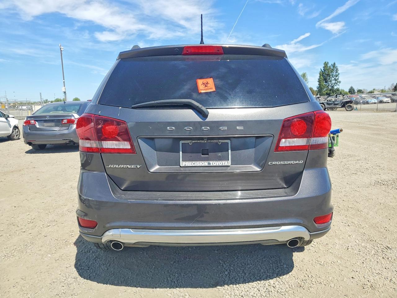 2014 Dodge Journey Crossroad Gray vin: 3C4PDCGG6ET292061