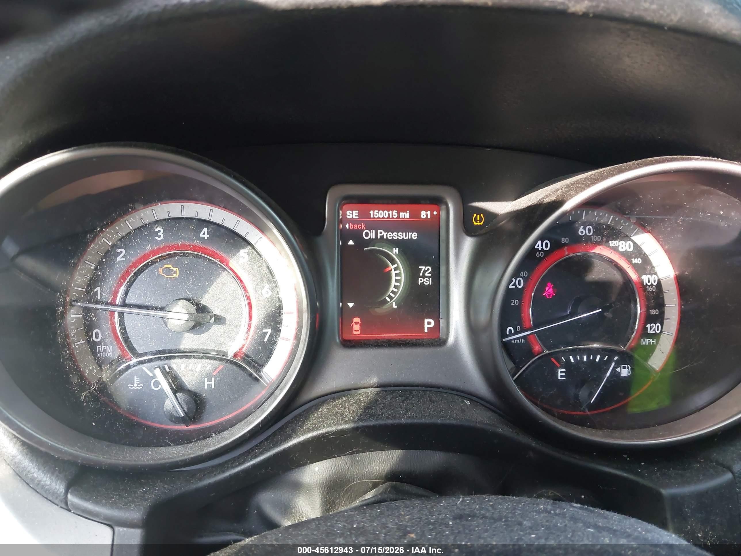 2015 Dodge Journey Crossroad Blue vin: 3C4PDCGG6FT573391