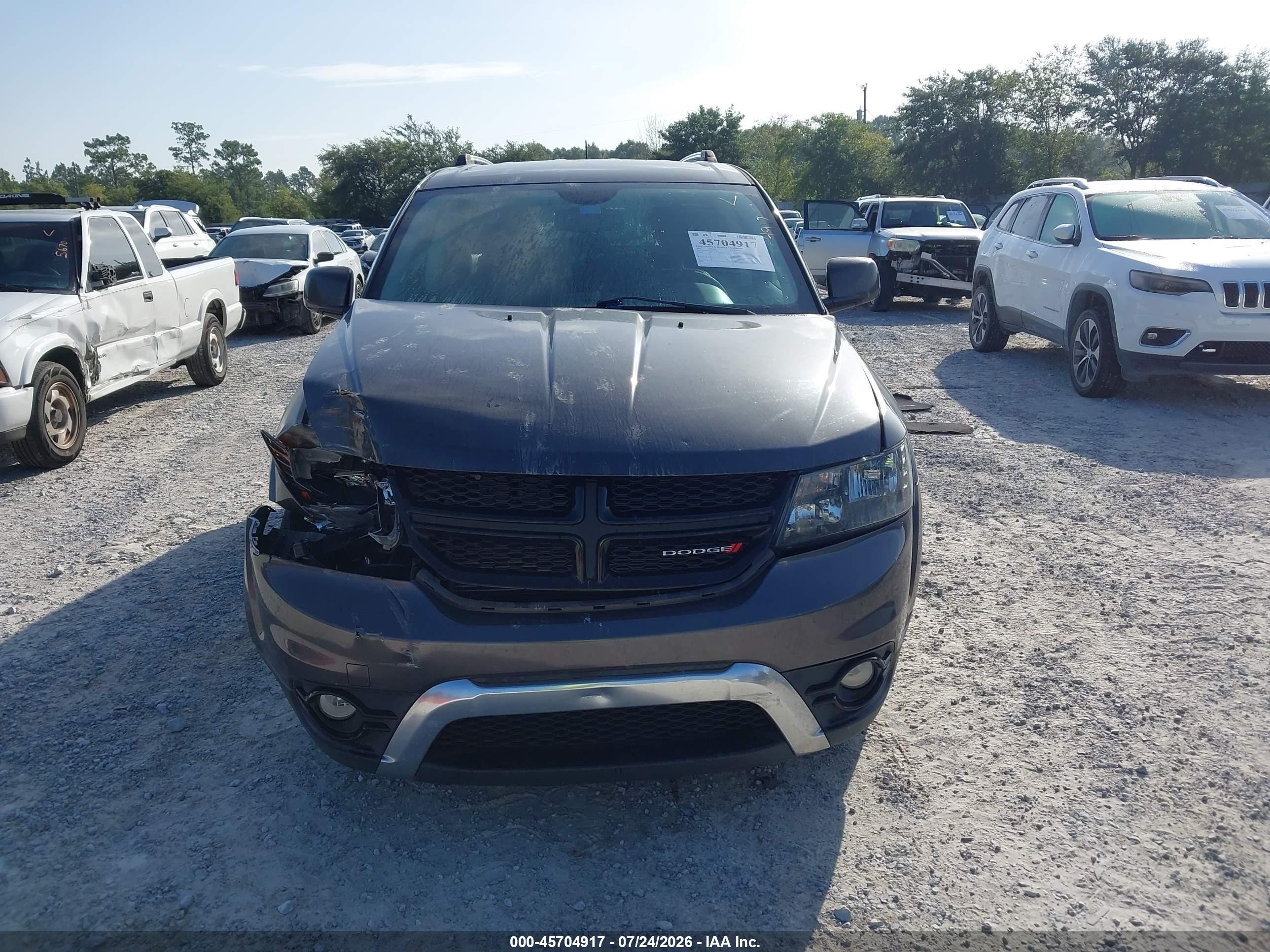 2015 Dodge Journey Crossroad Gray vin: 3C4PDCGG6FT664581
