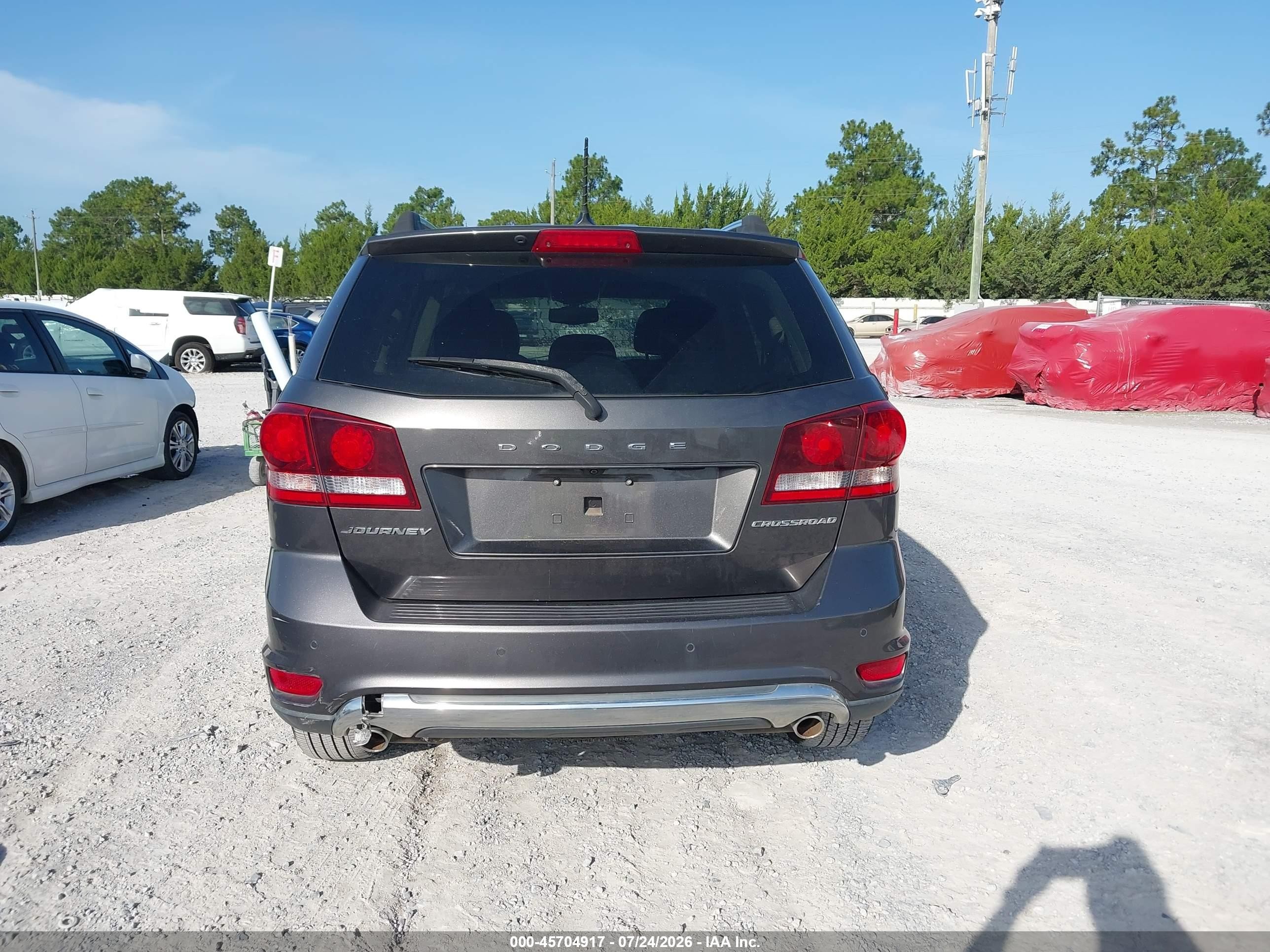 2015 Dodge Journey Crossroad Gray vin: 3C4PDCGG6FT664581