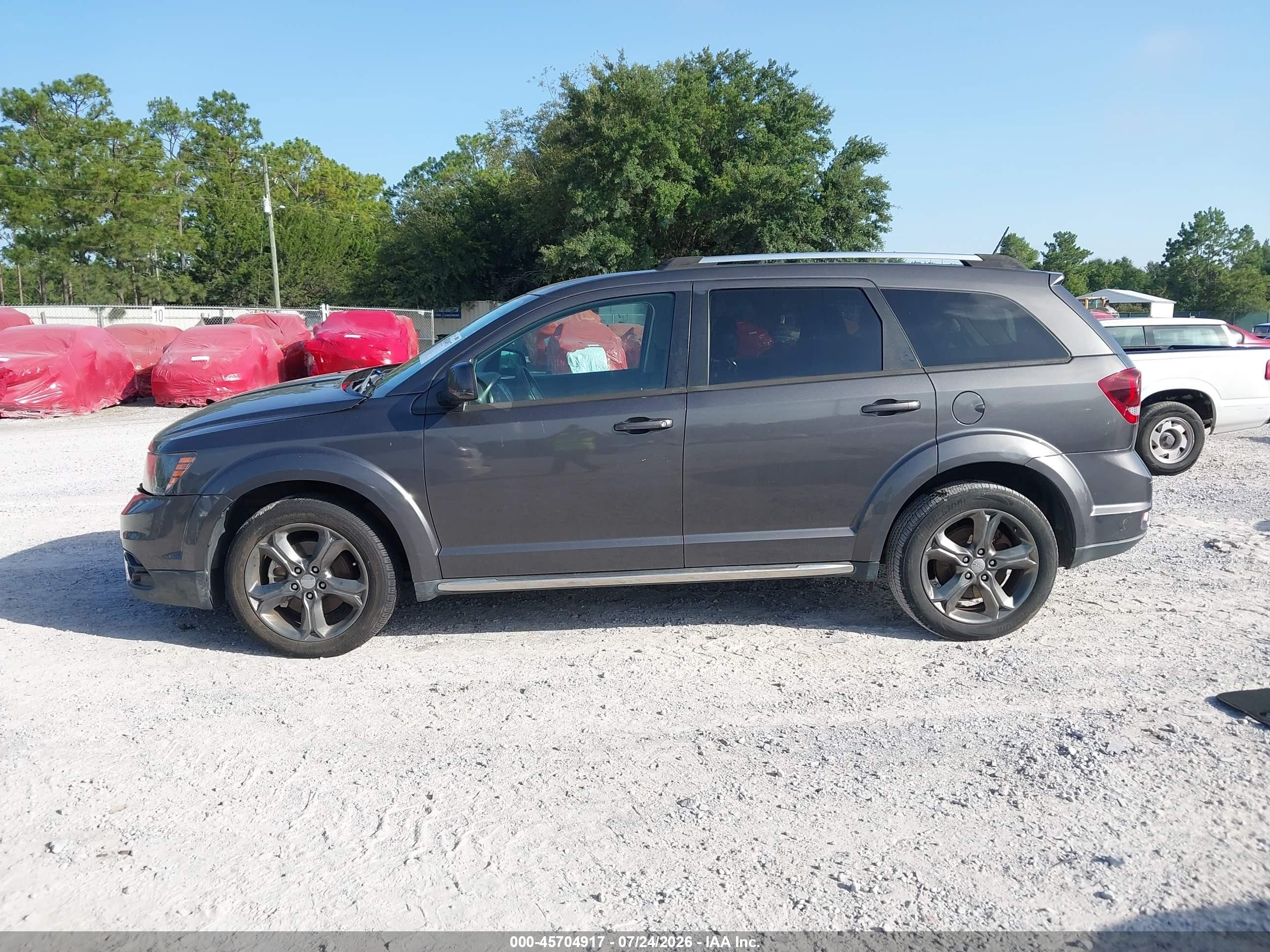 2015 Dodge Journey Crossroad Gray vin: 3C4PDCGG6FT664581