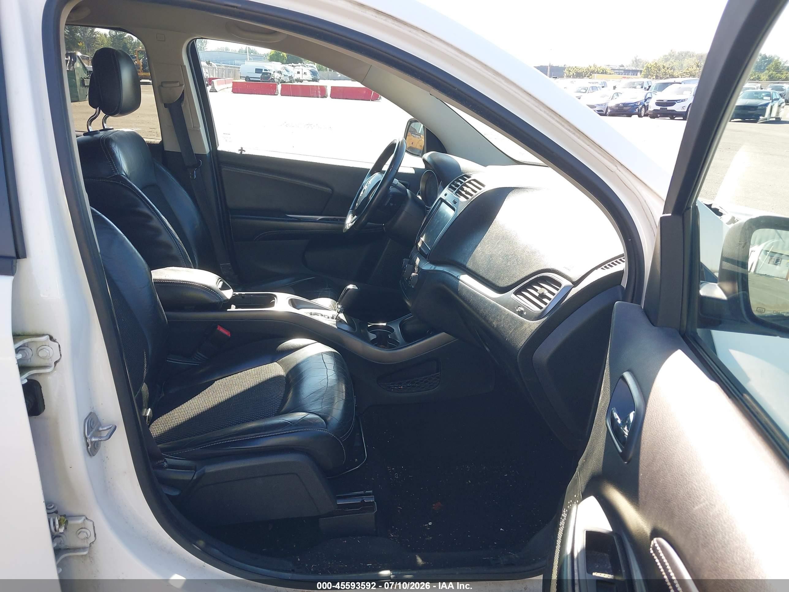 2015 Dodge Journey Crossroad White vin: 3C4PDCGG6FT698360