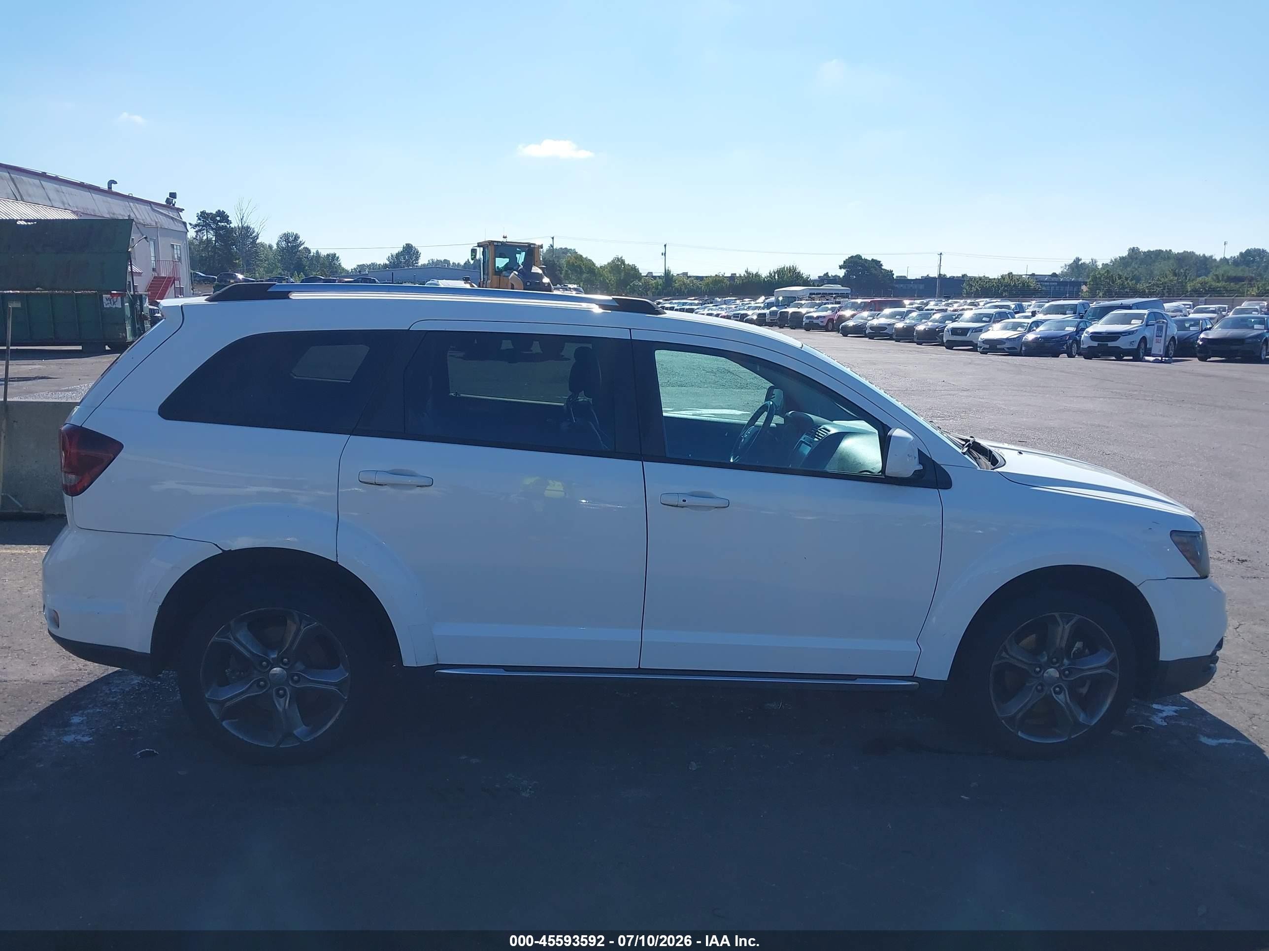 2015 Dodge Journey Crossroad White vin: 3C4PDCGG6FT698360
