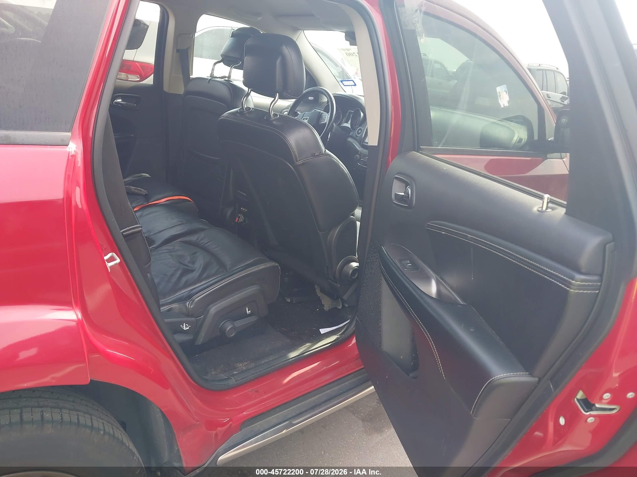 2015 Dodge Journey Crossroad Red vin: 3C4PDCGG6FT752790