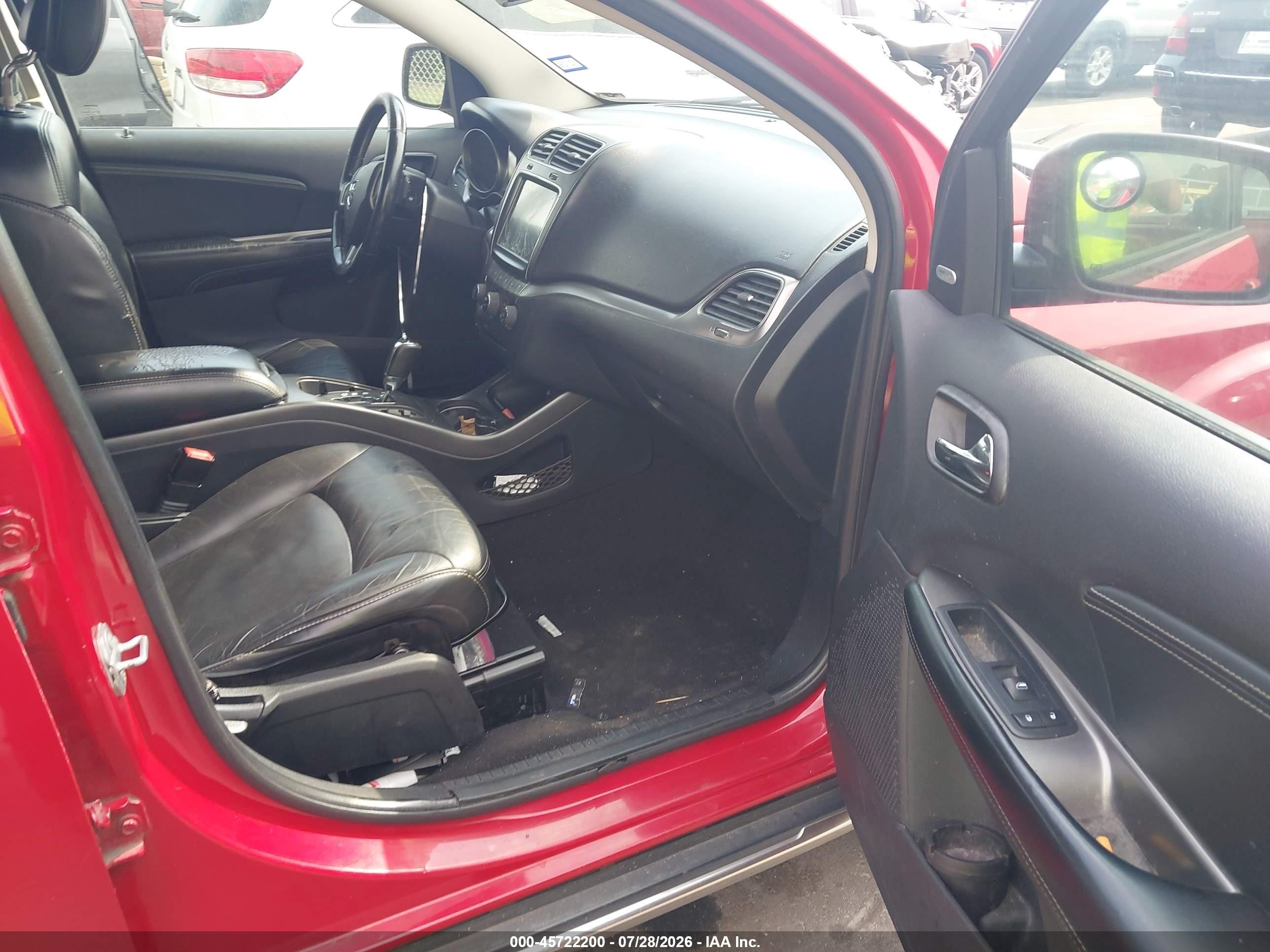 2015 Dodge Journey Crossroad Red vin: 3C4PDCGG6FT752790