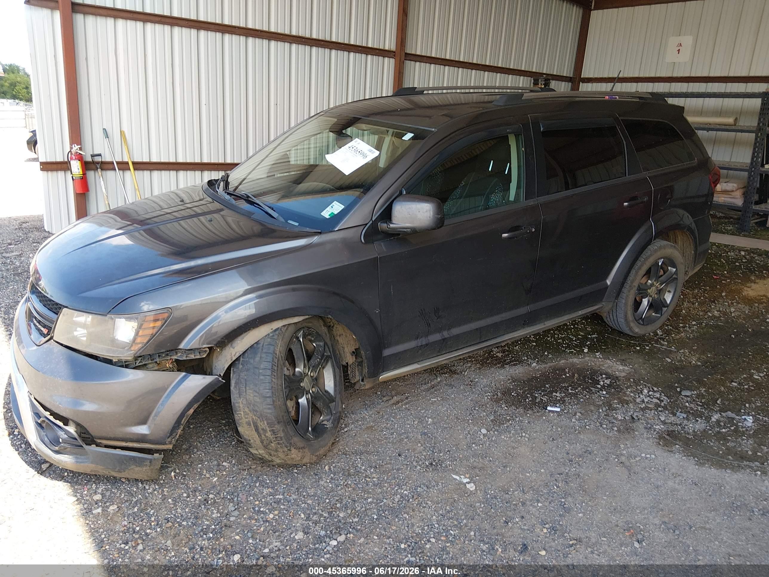 2014 Dodge Journey Crossroad Gray vin: 3C4PDCGG7ET285443