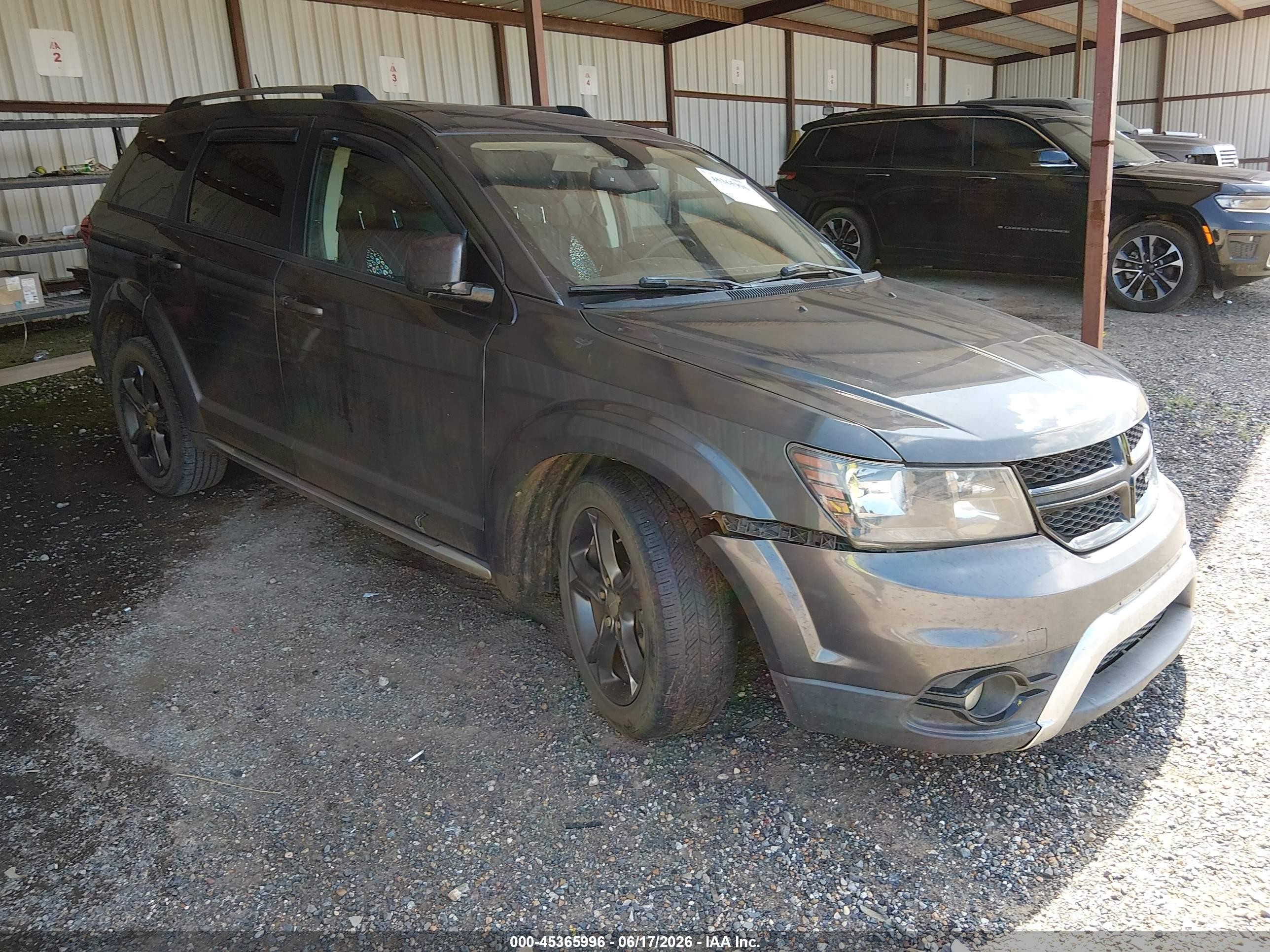 2014 Dodge Journey Crossroad Gray vin: 3C4PDCGG7ET285443