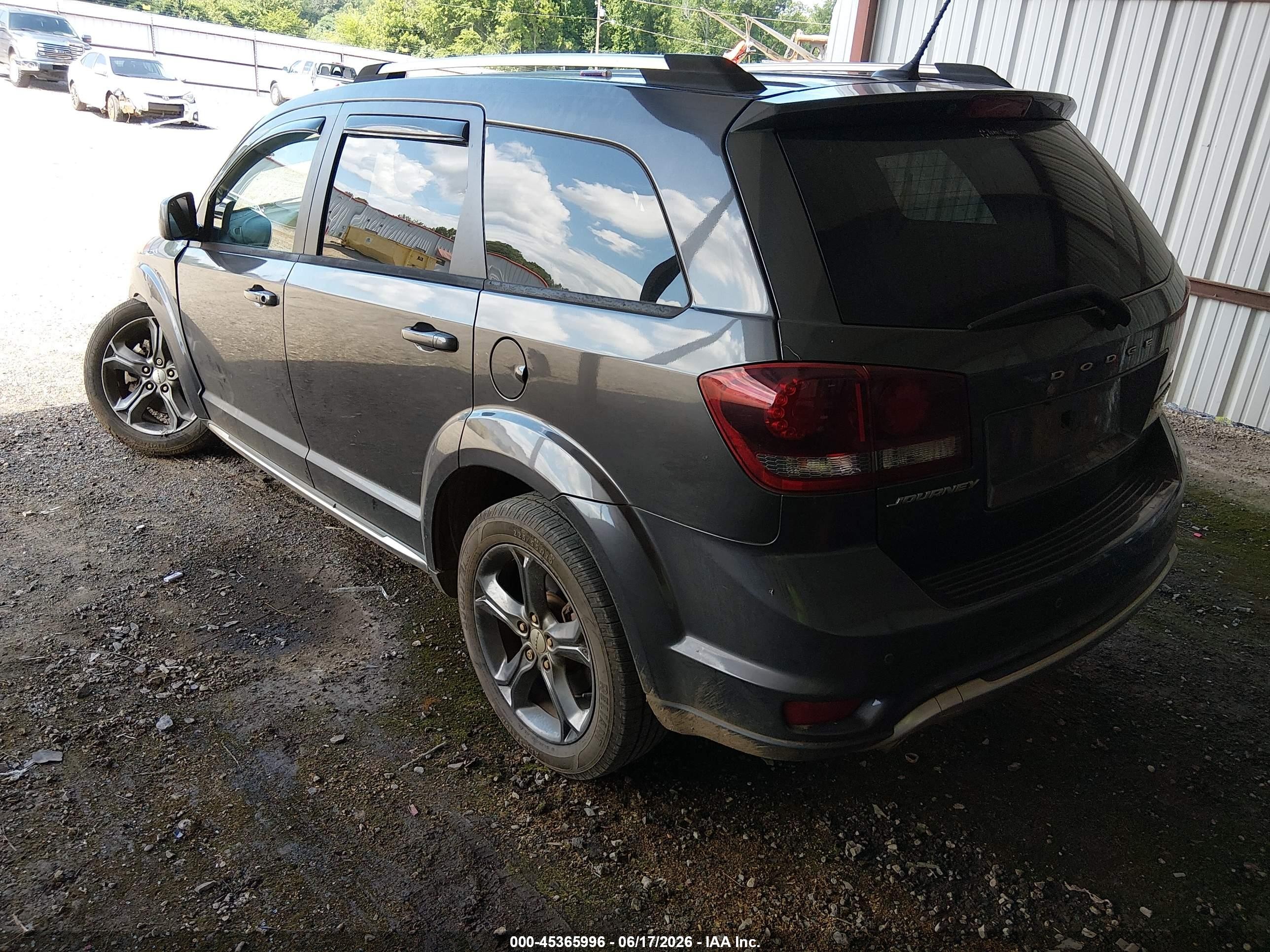 2014 Dodge Journey Crossroad Gray vin: 3C4PDCGG7ET285443