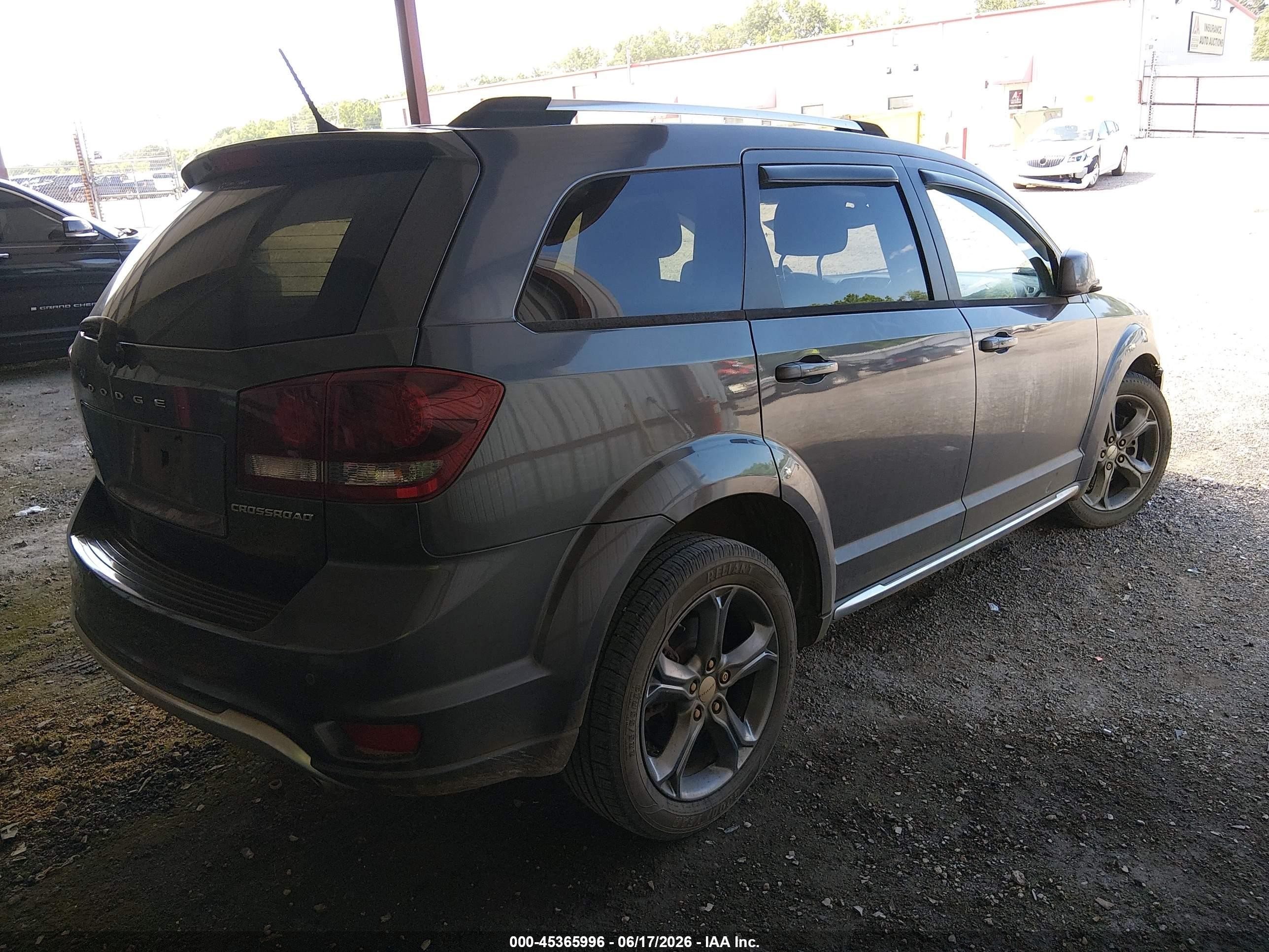 2014 Dodge Journey Crossroad Gray vin: 3C4PDCGG7ET285443