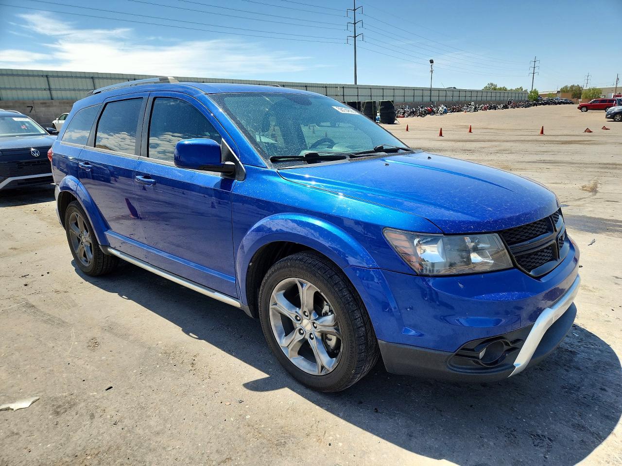 2015 Dodge Journey Crossroad Blue vin: 3C4PDCGG7FT535488