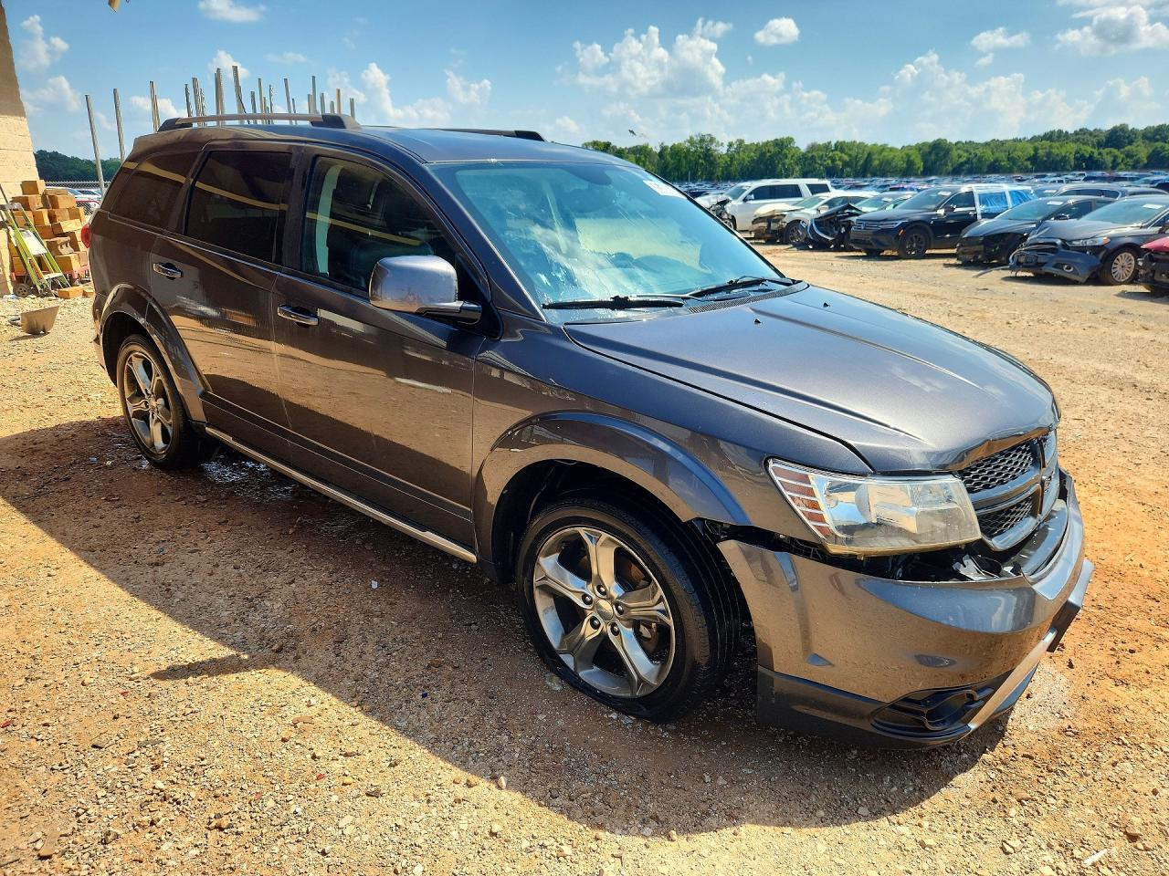 2017 Dodge Journey Crossroad Gray vin: 3C4PDCGG7HT643810