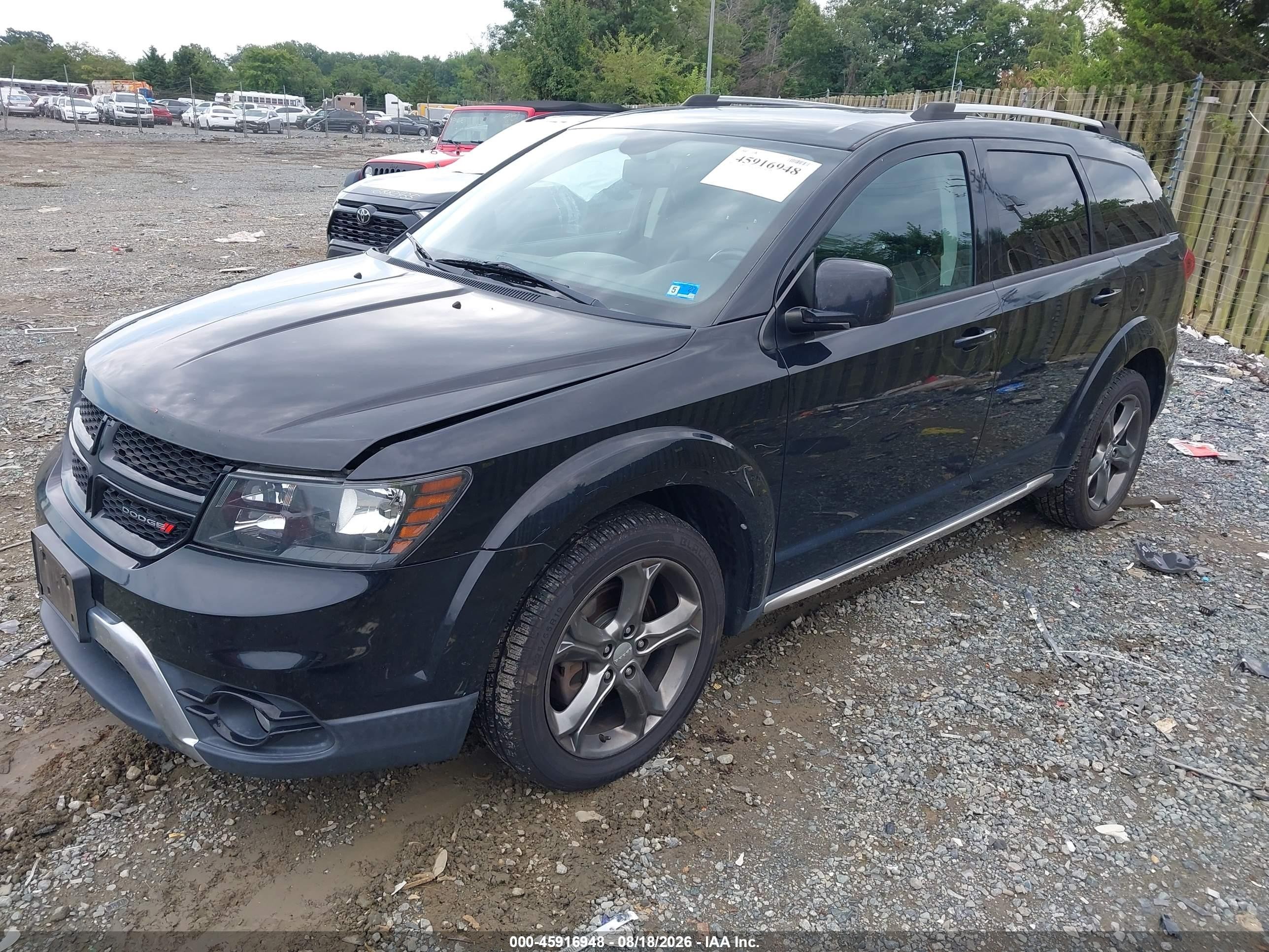 2015 Dodge Journey Crossroad Black vin: 3C4PDCGG8FT535385